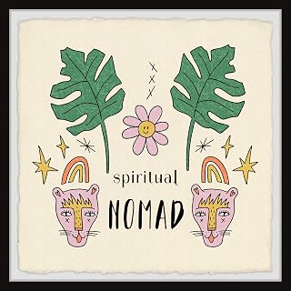 Framed Wall Art Print - Spiritual Nomad Home Decor - 12x12 Contemporary Abstract Painting