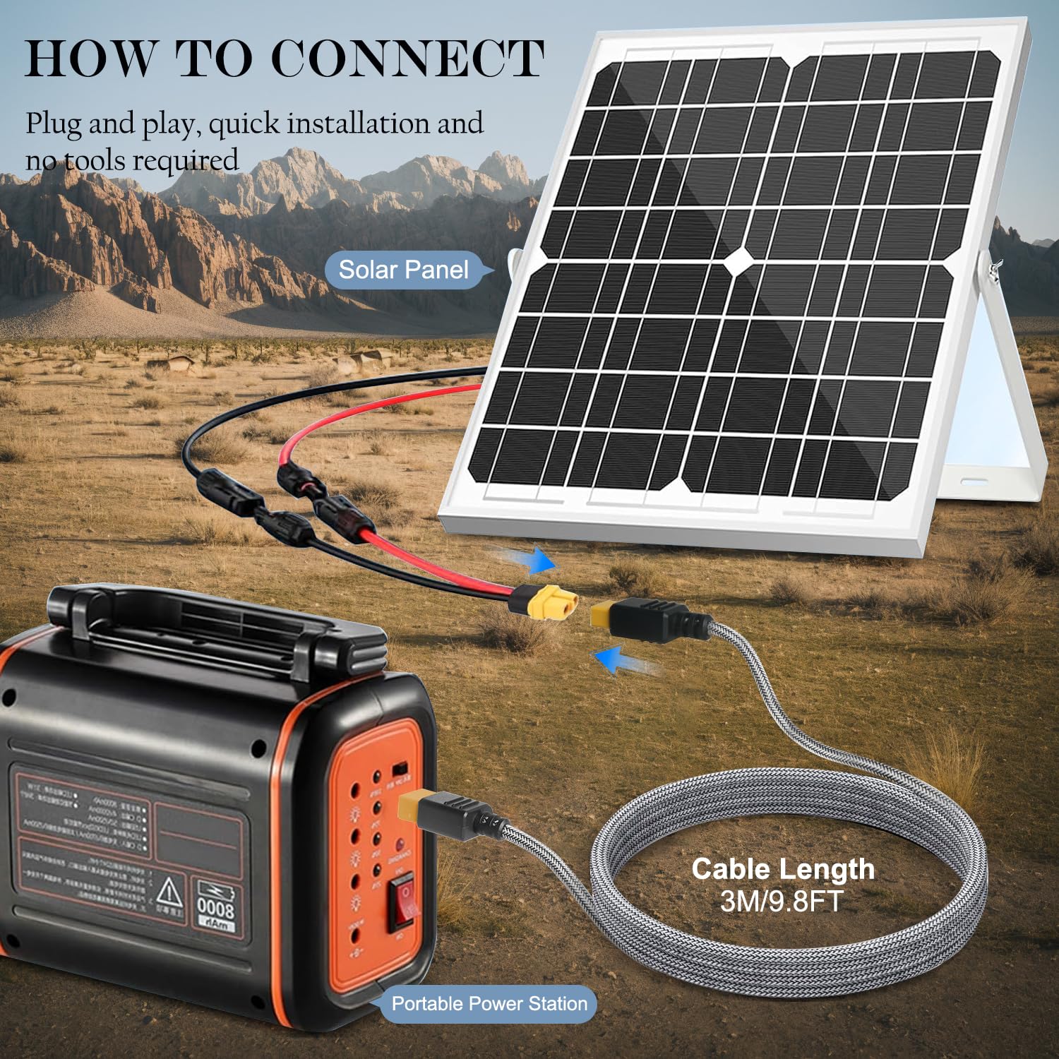 KFD XT60 Câble d'extension XT60 Chargeur Câble pour EF ECOFLOW DELTA River 2 station d'alimentation portable ALLPOWERS R600 Anker SOLIX C1000 Générateur solaire 16AWG connecteur mâle vers femelle