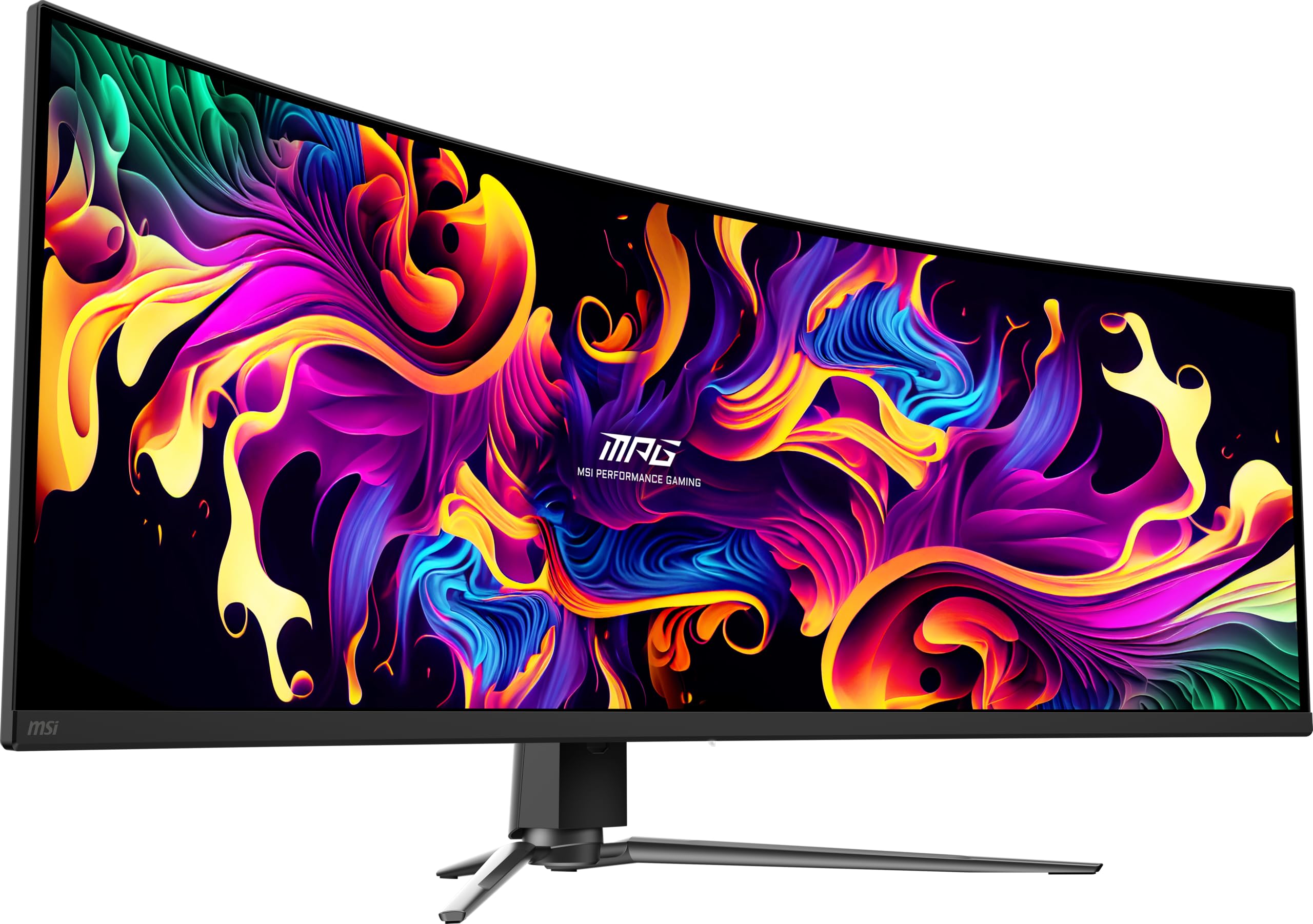 MSI MPG 491CQPX QD-OLED 49" Monitor, DQHD 5120x1440 1800R, 240Hz, 0.03ms, DisplayHDR True Black 400, G-SYNC, FreeSync Premium Pro, HDMI 2.1, DP 1.4a, USB-C (98W PD), Nero