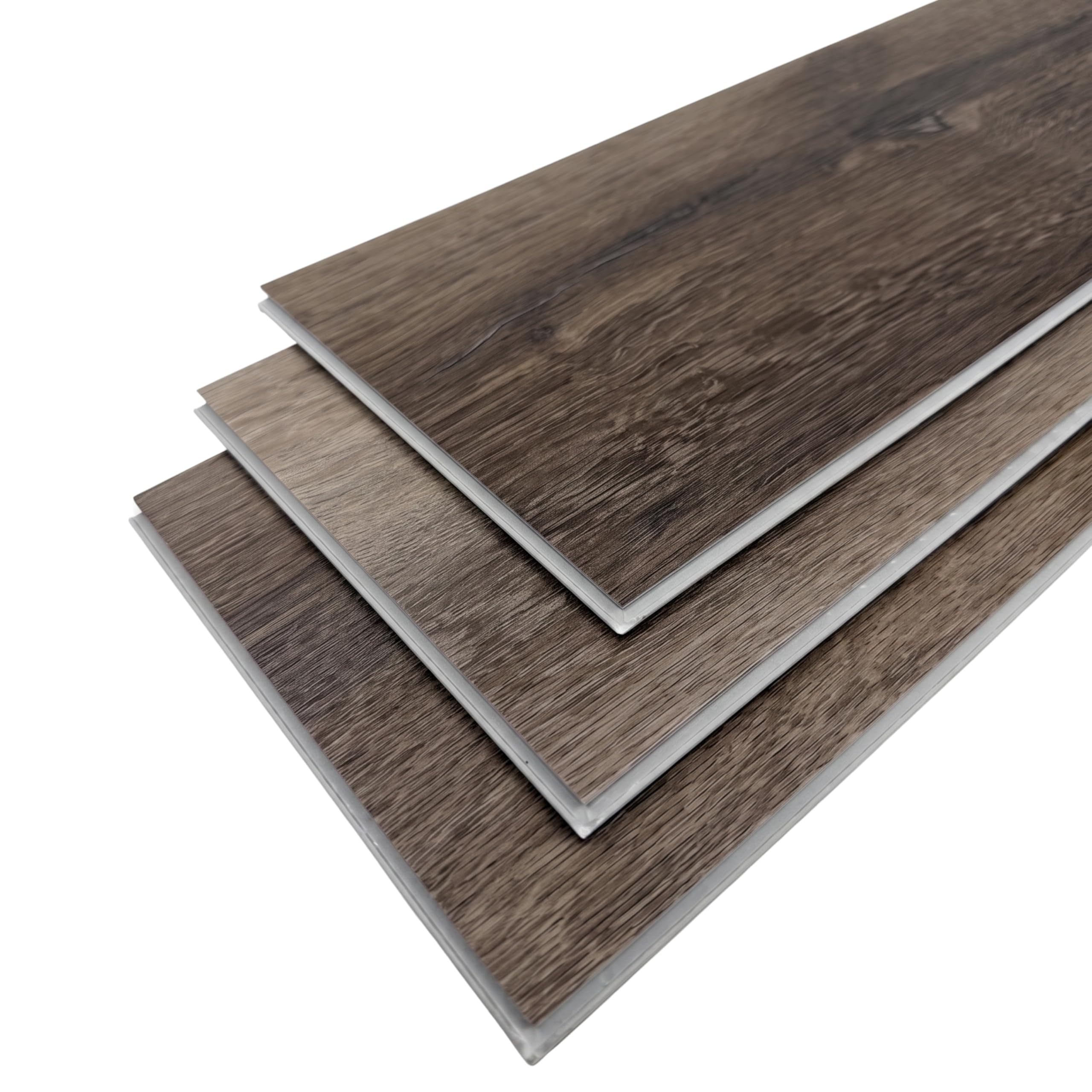 SPC Vinyl Click Flooring 6.5mm Rigid Core | Waterproof Wood Effect Planks with IXPE Underlay | Scratch Resistant & Underfloor Heating Compatible - 1.75m² per Pack (Antique)