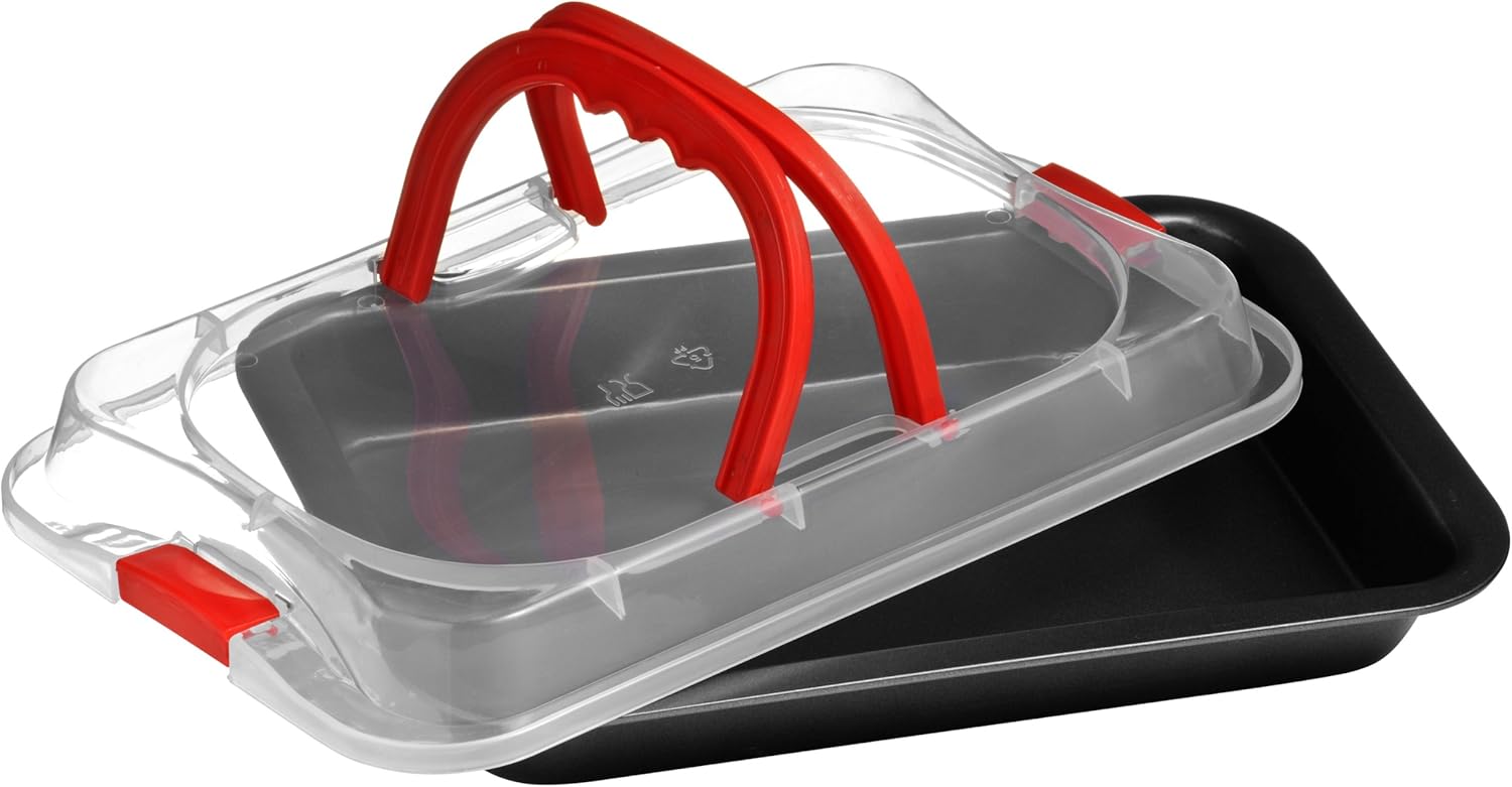 RANJIMA Backform Rechteckig Verstellbar - Mousse-Kuchenform Mit Deckel Aus Aluminiumlegierung