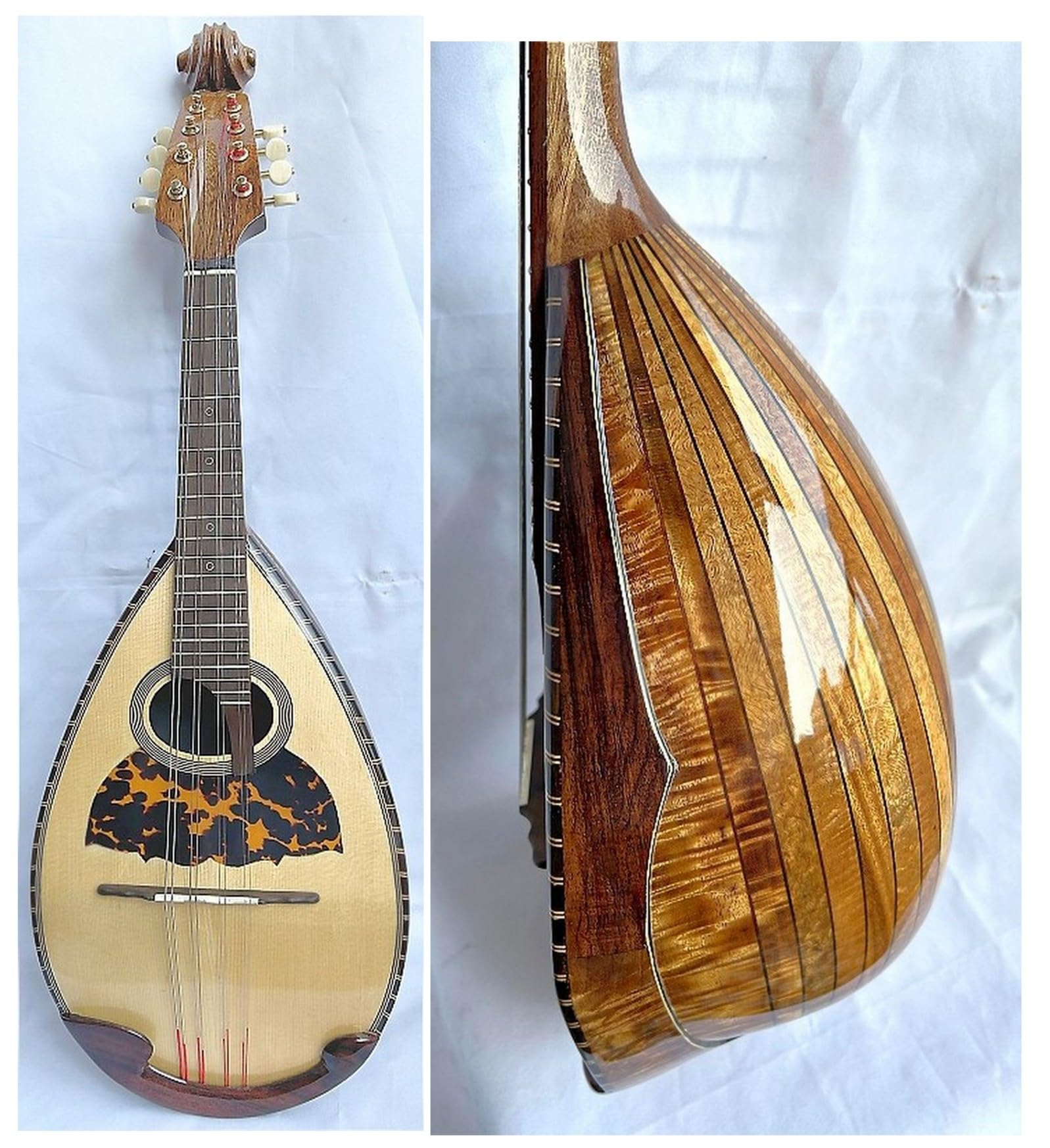 Alulu Bowl Back Mandolin Solid Spruce top and Solid Acacia Koa side/back