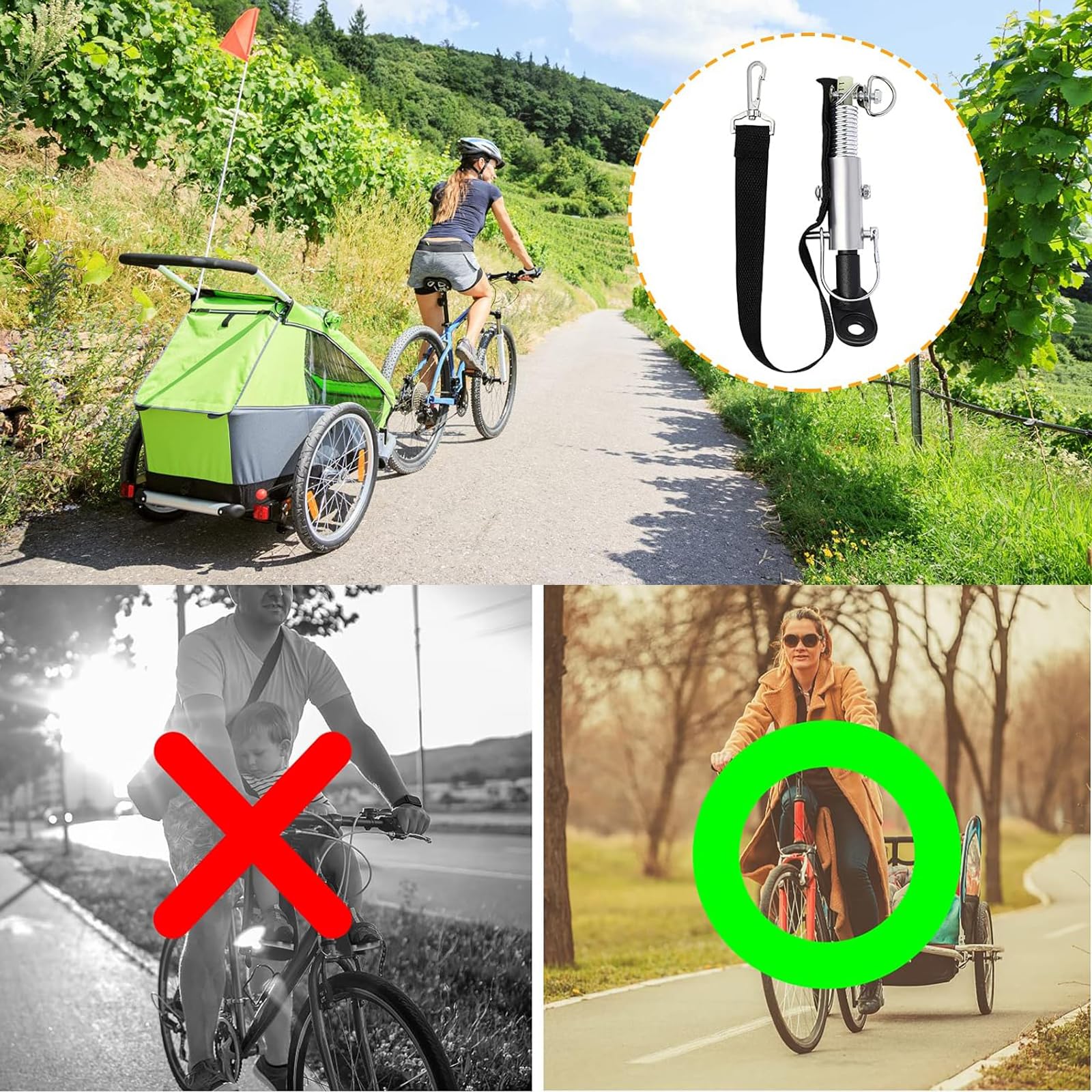 Fahrradanhänger Kupplung Aus Stahl - Werkzeuglos Montierbar Mit Sicherungsstift