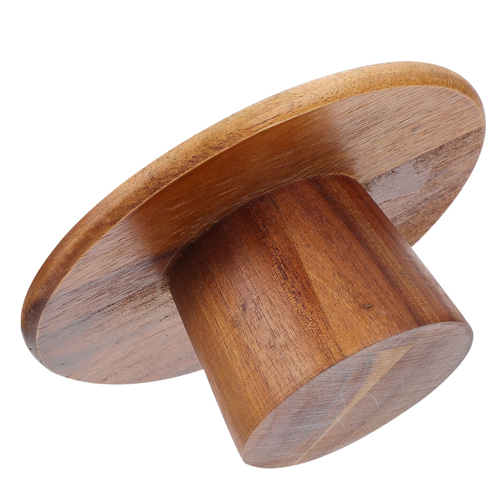 Angoily Bandeja Redonda Madera con Patas Soporte para Tartas Y Postres Multifunción para Eventos Fiestas Y Decoración De Mesa 6.10X6.10X2.75In