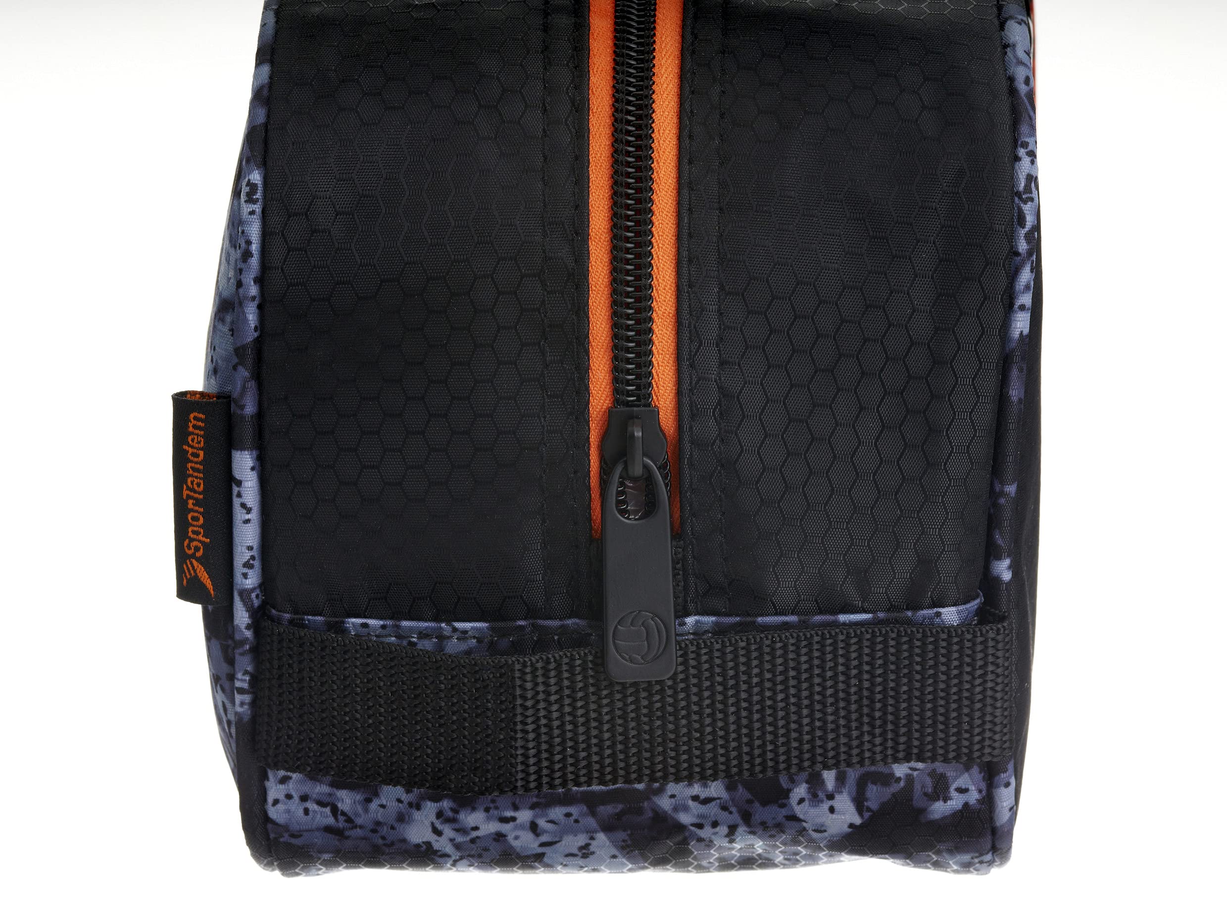 Valencia CF Zapatillero – 1 Bolsillo Cremallera Simple Asa para Transporte – Medidas 34X15X12 cm Color Negro