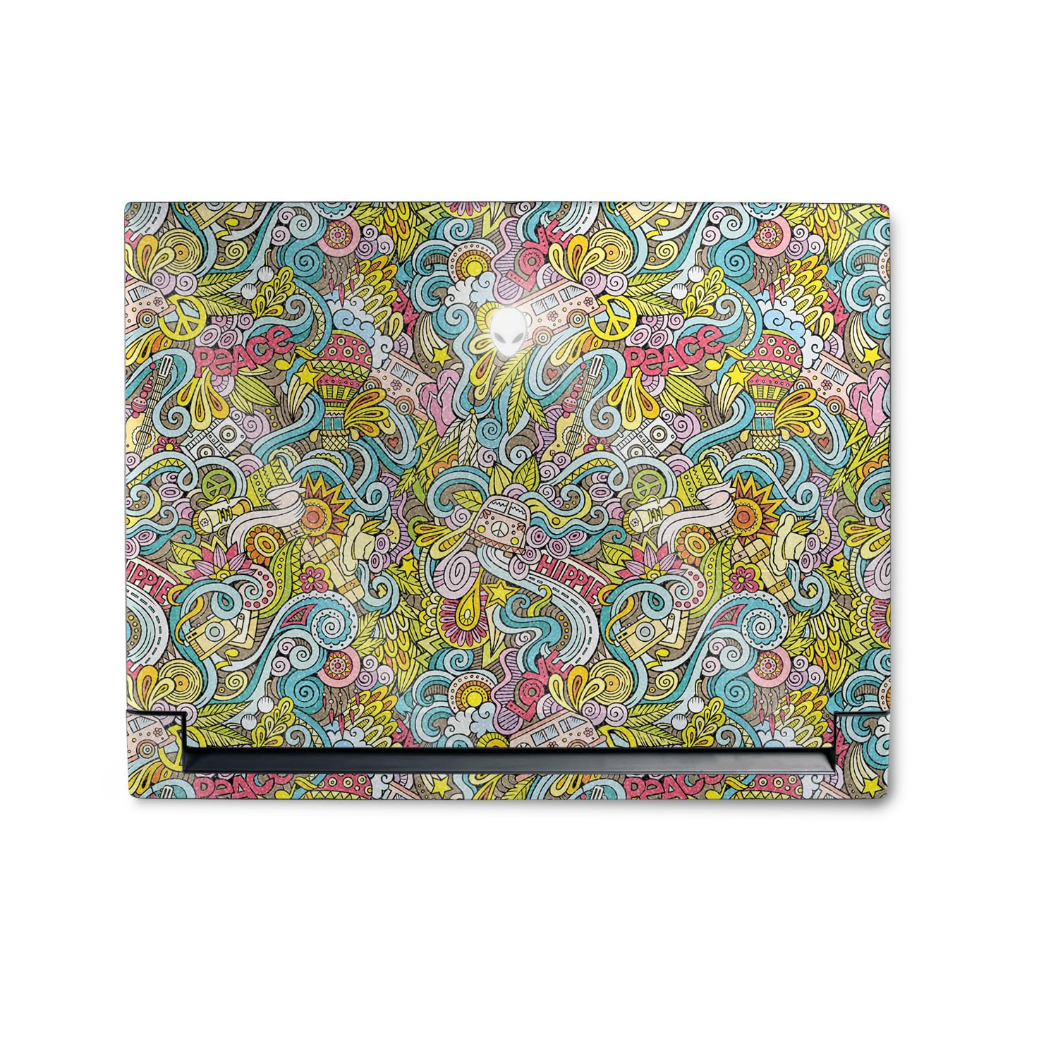 MightySkins Glossy Glitter Skin Compatible with Alienware M18 R1 (2023) Full Wrap Kit - Ultra Hippie | Protective, Durable High-Gloss Glitter Finish | Easy to Apply & Change Styles | Made in The USA