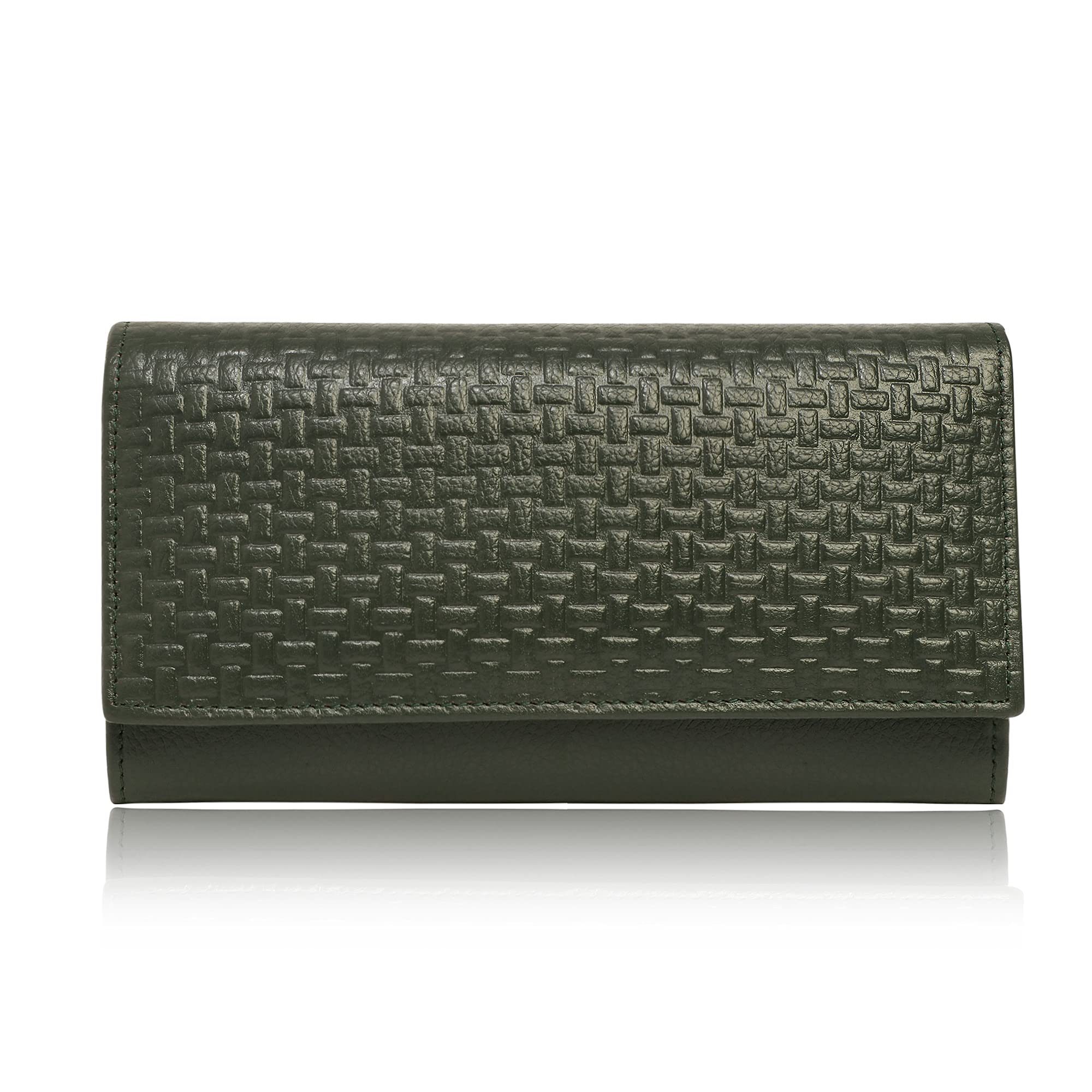 Women's Leather Wallet (Green)-image-0