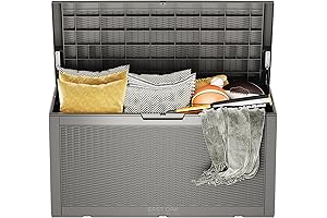 EAST OAK Outdoor Storage Box - The Ultimate Lockable Storage Solution for Your Outdoor Essentials