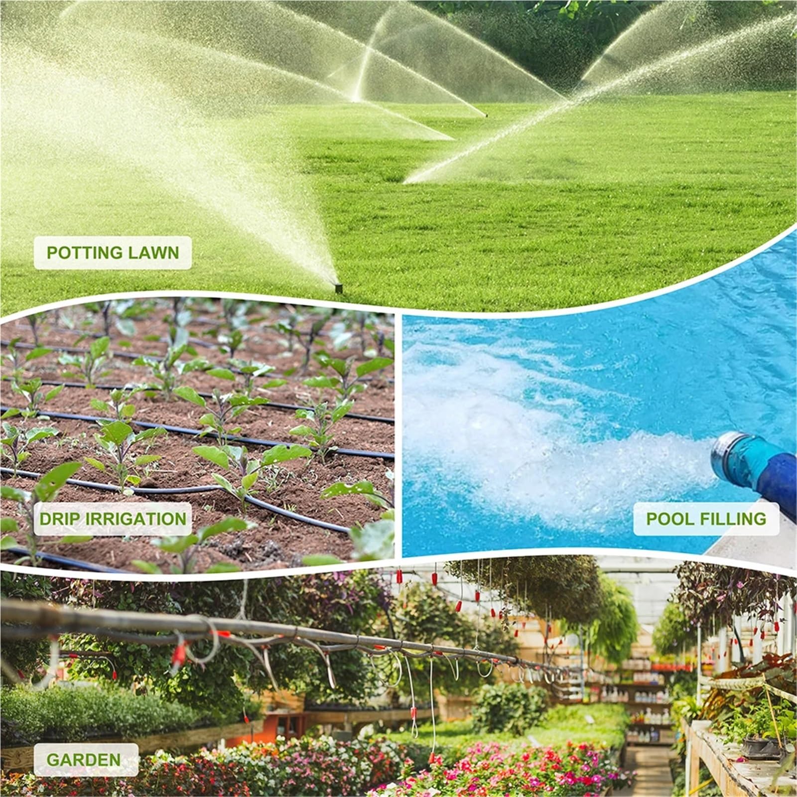 2 prese timer for irrigazione solare controllo intelligente APP di irrigazione automatico timer for l'acqua esterna strumento for irrigazione del giardino