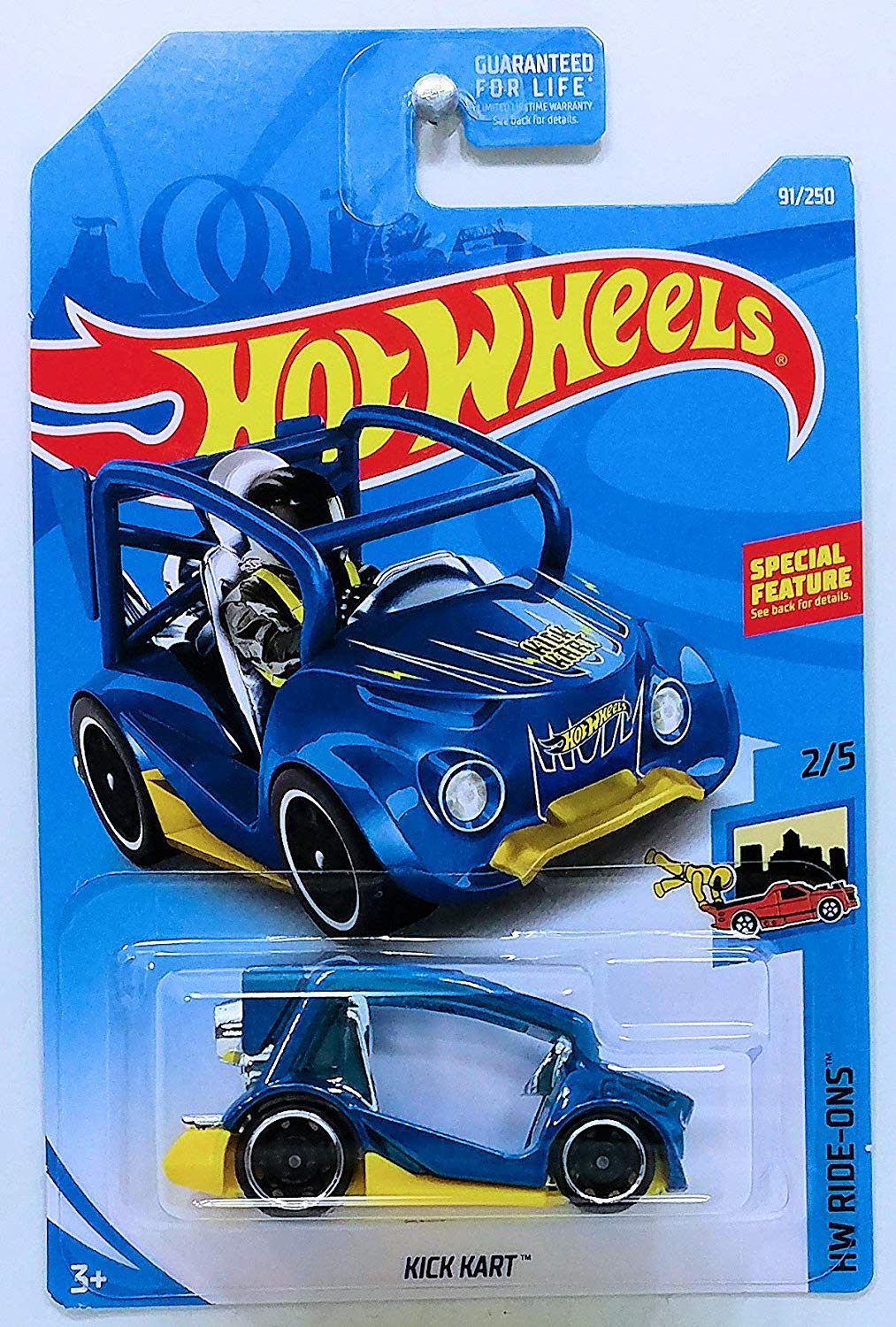 Buy Hot Wheels 2019 Basic Mainline Hw RideOns Kick Kart (Blue/Yellow
