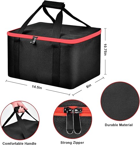 Miniatura 2 de Bolsa de compresor de aire compatible con inflador Milwaukee M18 2848-20, caja de transporte de bomba para accesorios de herramientas Milwaukee,