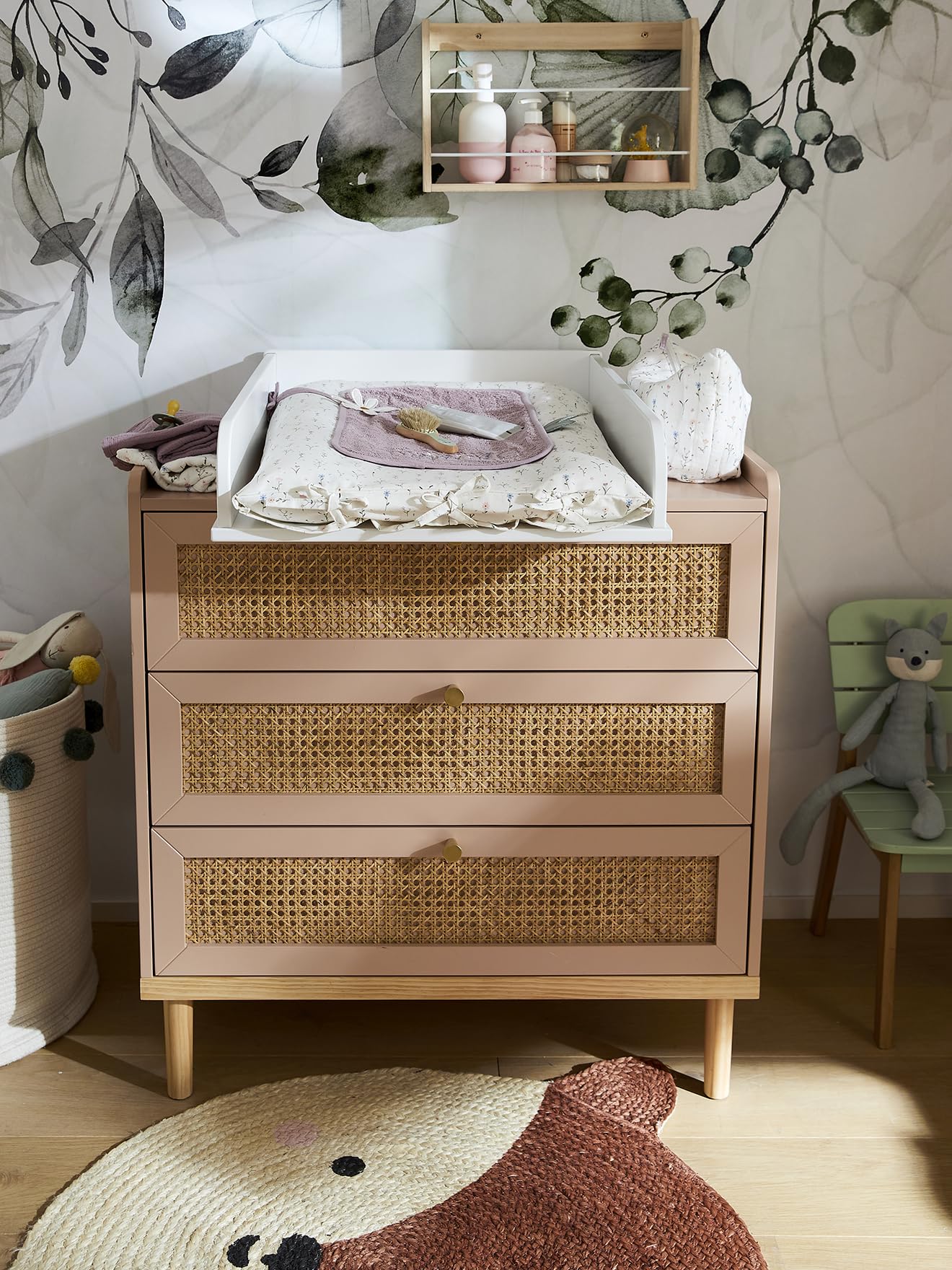 VERTBAUDET Plan à langer spécial commode 42 cm Alix BLANC CLAIR UNI TU