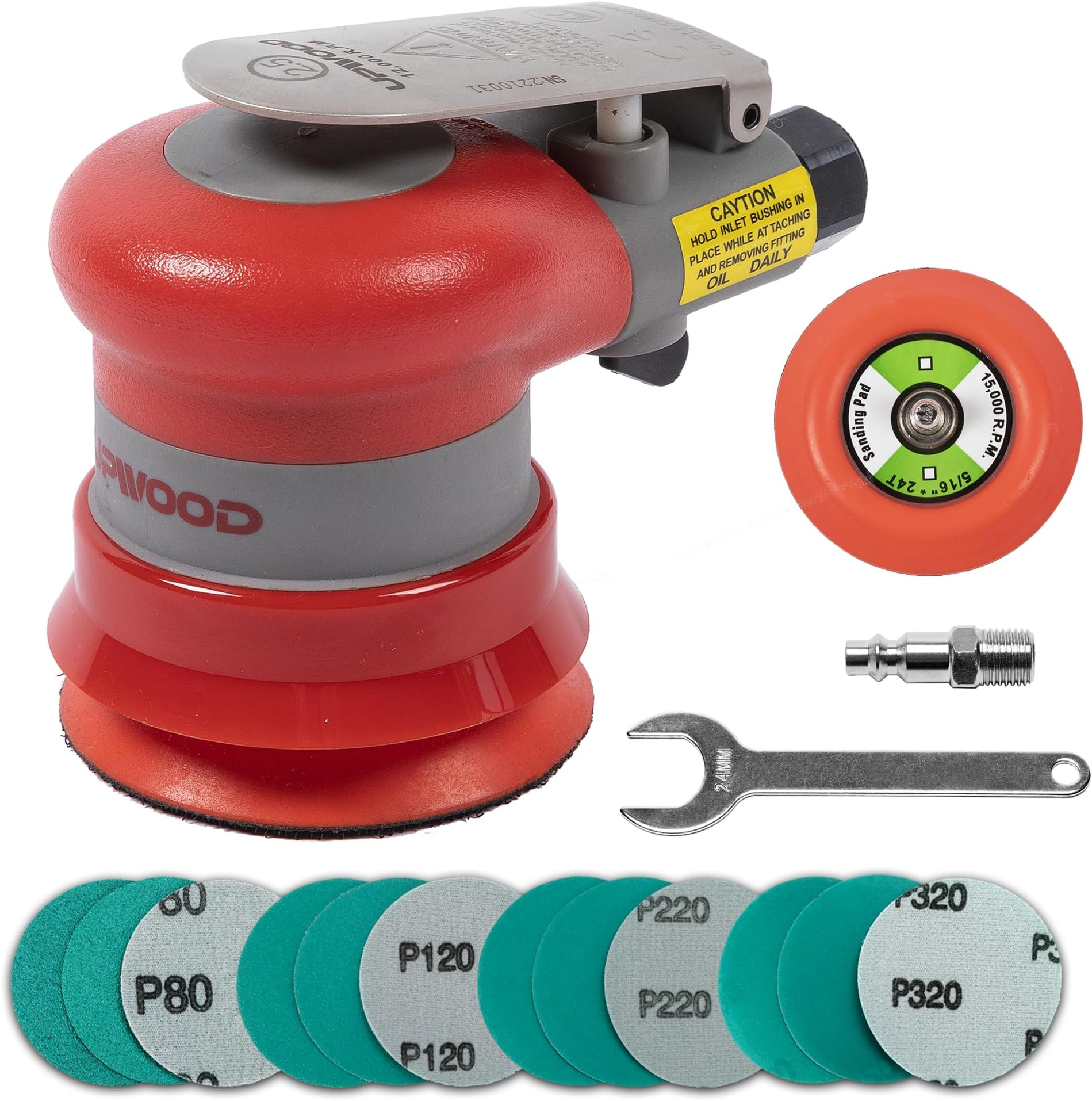 Pneumatic random orbital sander 3 x 4inch light weight palm sander 1/8