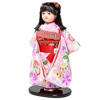 Amazon | 【市松人形】【愛ちゃん】12号市松人形：京友禅衣裳