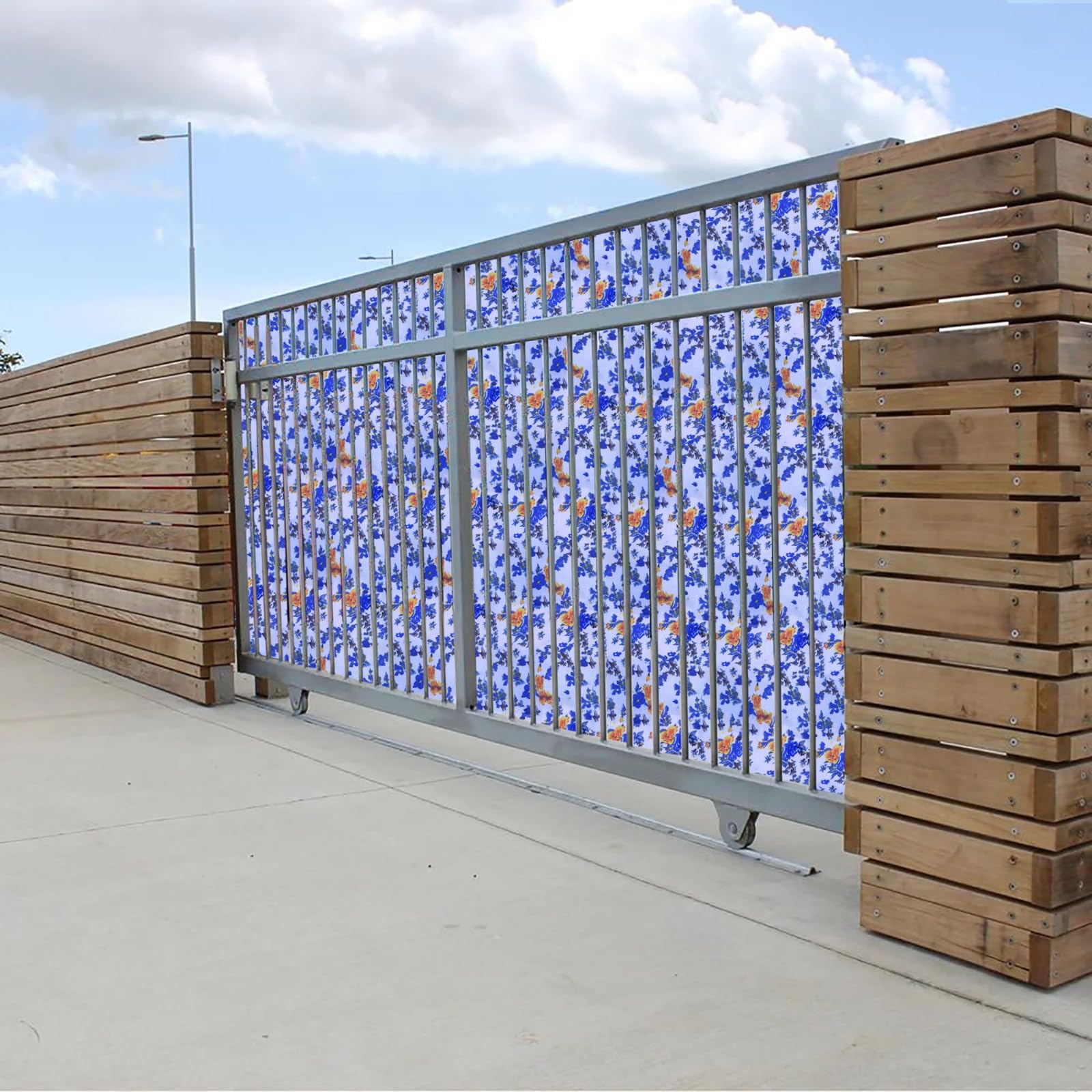 MAHIRA Polypropylene Gate Sheet Car Parking Sheet | Grill Sheet | Gate Covering Sheet | Balcony Safety Sheet | Privacy Sheet, Printed Design UV Resistant (4 feet x 20 feet)