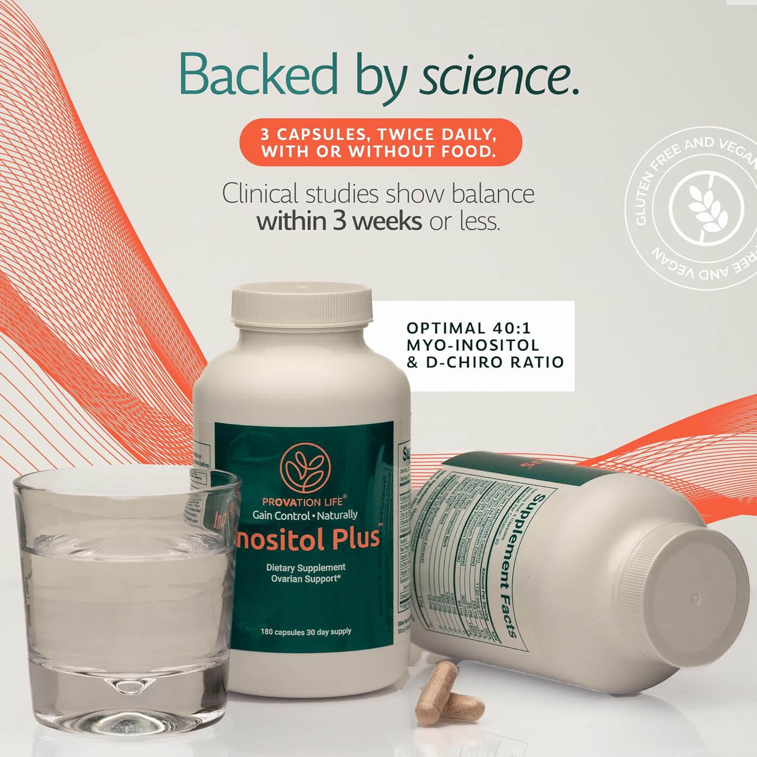 Supplement for Women | Ovarian Health, Hormone Balance, Fertility, Ovulation | 40:1 Myo-Inositol D-Chiro & 12 Ingredients | Developed by Medical Doctor | 180 Capsules - Image 4