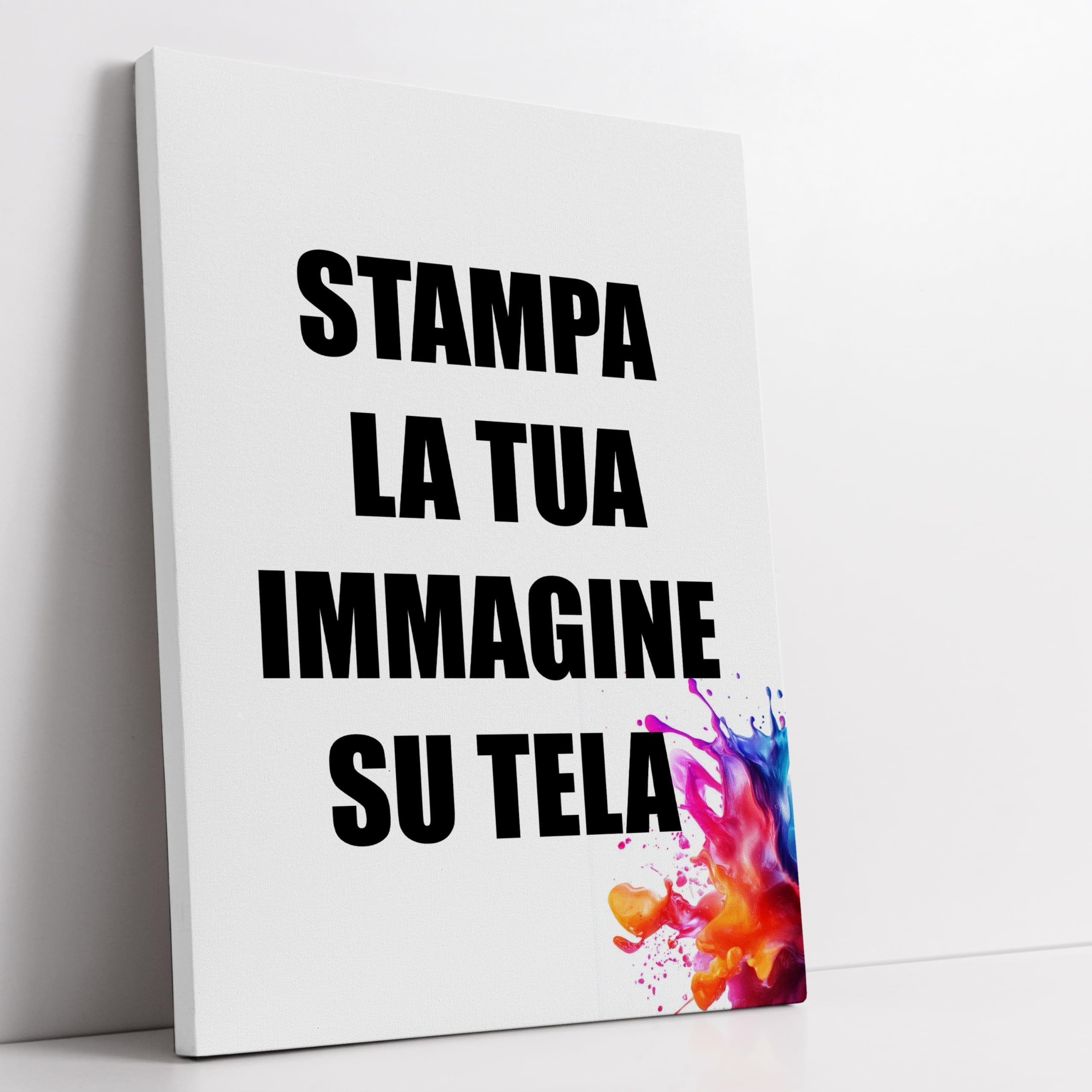 Foto su Tela Personalizzata - Stampa Foto, Idea Regalo, Poster da Parete Senza Cornice, Scegli la tua Immagine da Stampare su Tela in Cotone, 150x100 Verticale, Arredo Casa Ufficio, Made in Italy
