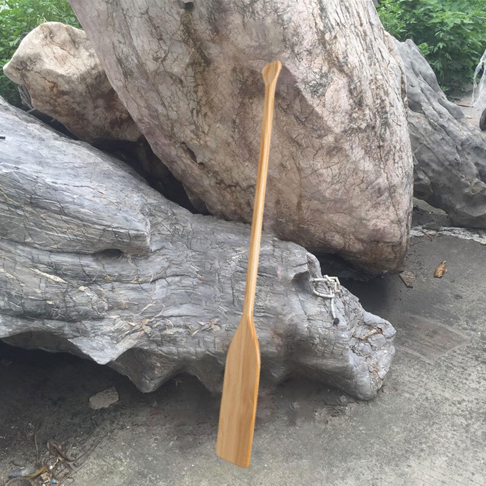 Baoblaze Pagaia Galleggiante in Legno per Barca, Canoa, Remo Robusto per Principianti E Professionisti, Multifunzionale con Vernice, Impugnatura Ergonomica