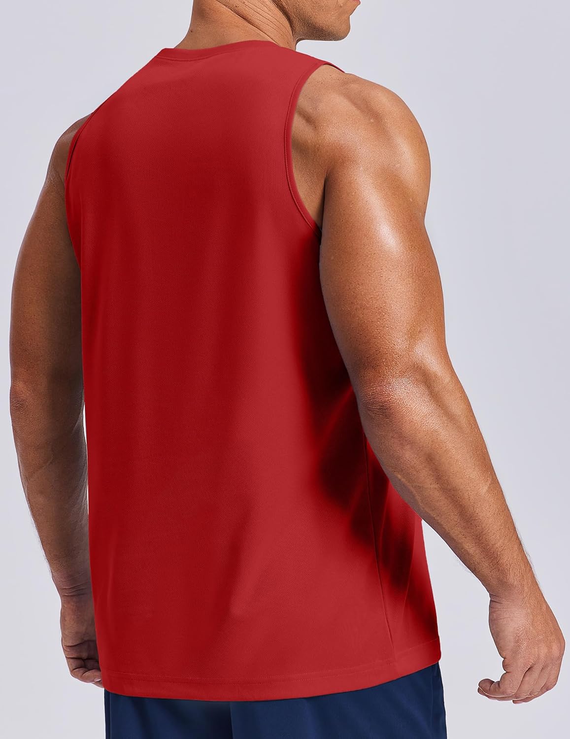 PINSPARK Men's Tank Top Summer Sleeveless Shirts Quick Dry Muscle Shirts for Running Gym Workout - Image 2