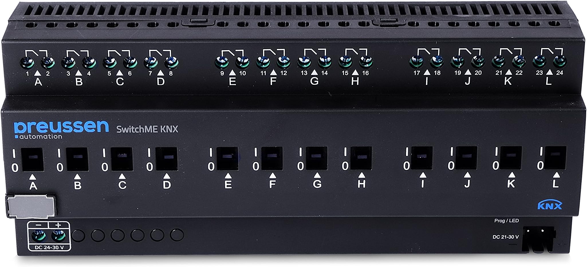 Cocoso switch ME12 KNX 16 A/12-channel switch actuator, 1 piece, black 251.
