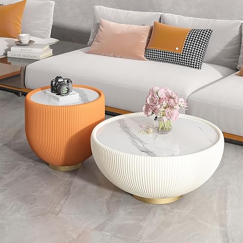 Miniatura 14 de Mesa de centro rústica marrón para sala de estar, mesas centrales rectangulares, moderna y elegante mesa de cóctel de madera para oficina en casa -