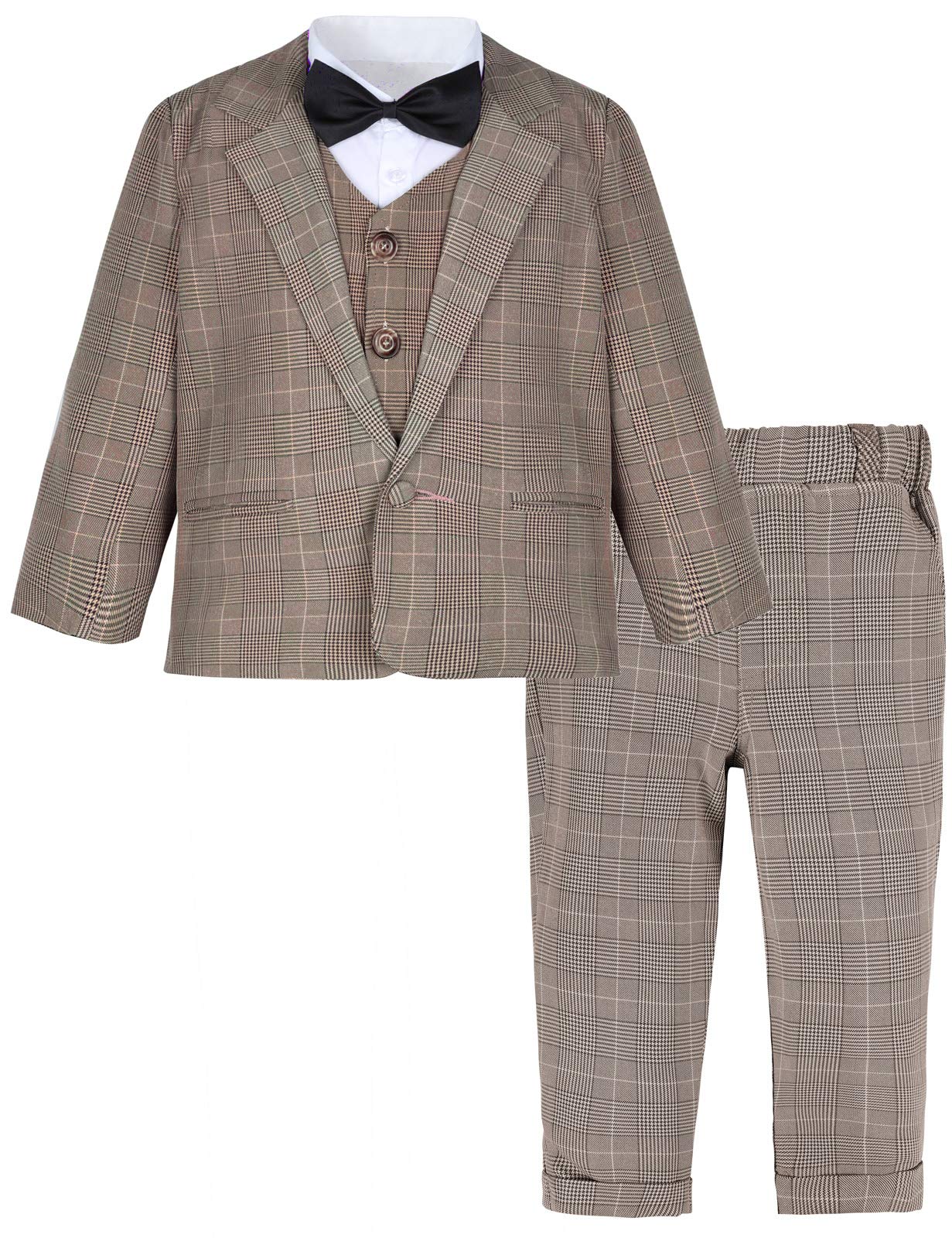 mintgreen Costume Mariage Bebe Garcon Blazer Formel Ensemble Pantalon 4PCS Gilet Nœud Papillon Définir