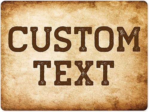 Miniatura 214 de Letrero Personalizado, Letrero de Calle Personalizado, 11 Colores de Fuente, 13 Estilos de Fuente, 4 Opciones de Agujeros, 22 Tamaños, 6x24 Madera