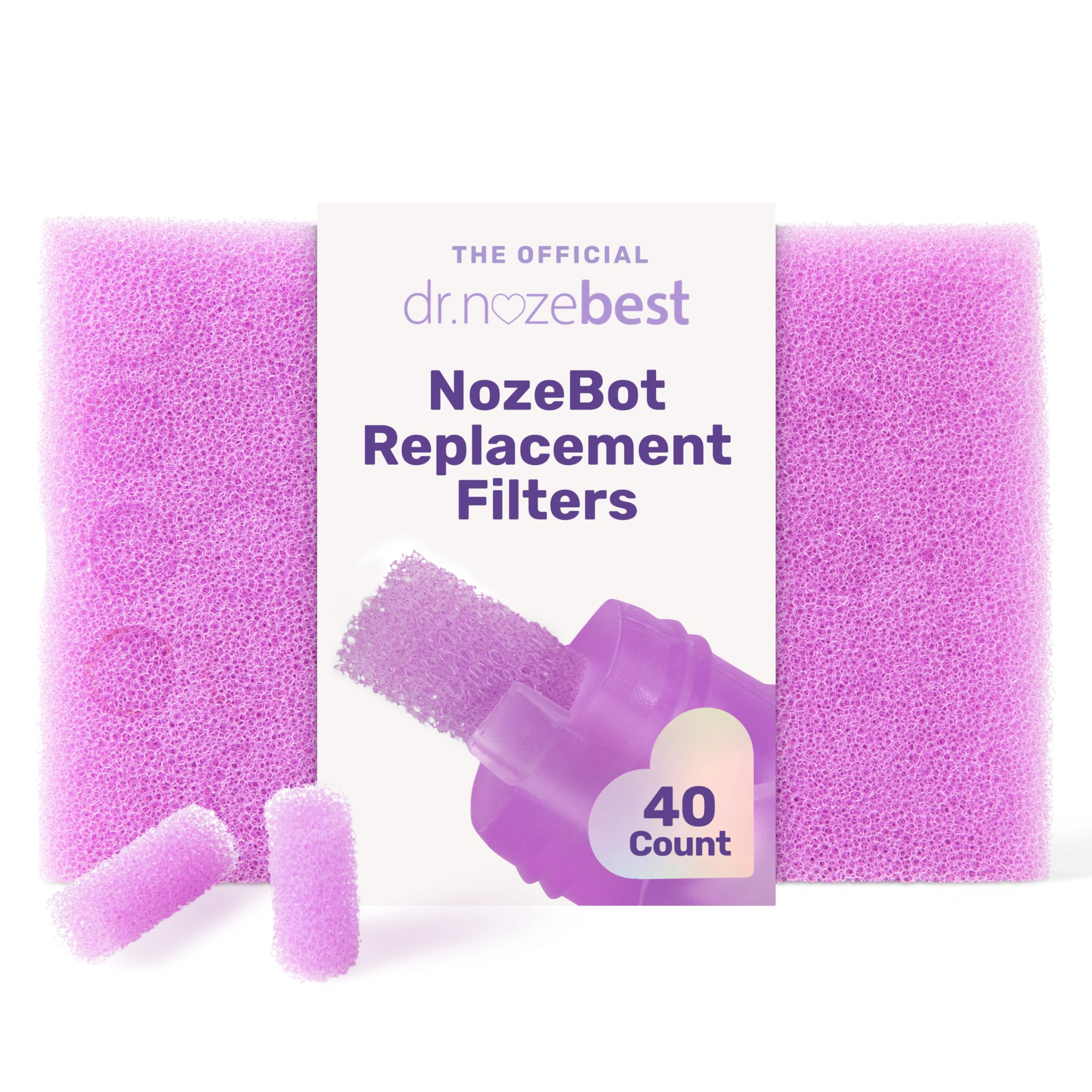 Dr. Noze Best | NozeBot Replacement Filters - Electric Baby Nasal Aspirator | Pediatric ENT-Designed Baby Care for Nose Sucker | Filters | Aspirator Filters