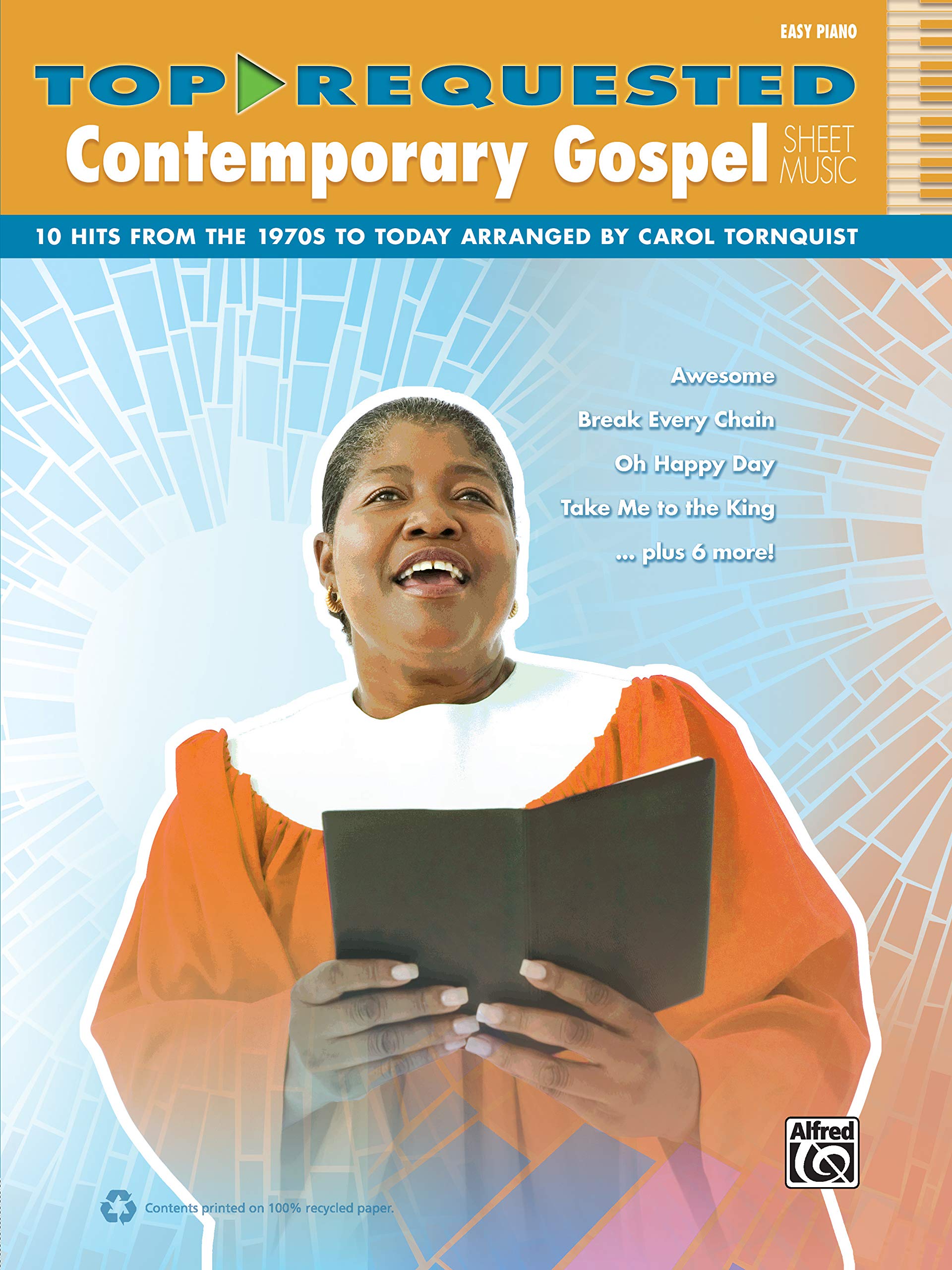 Buy TopRequested Contemporary Gospel Sheet Music Easy Piano 10 Hits