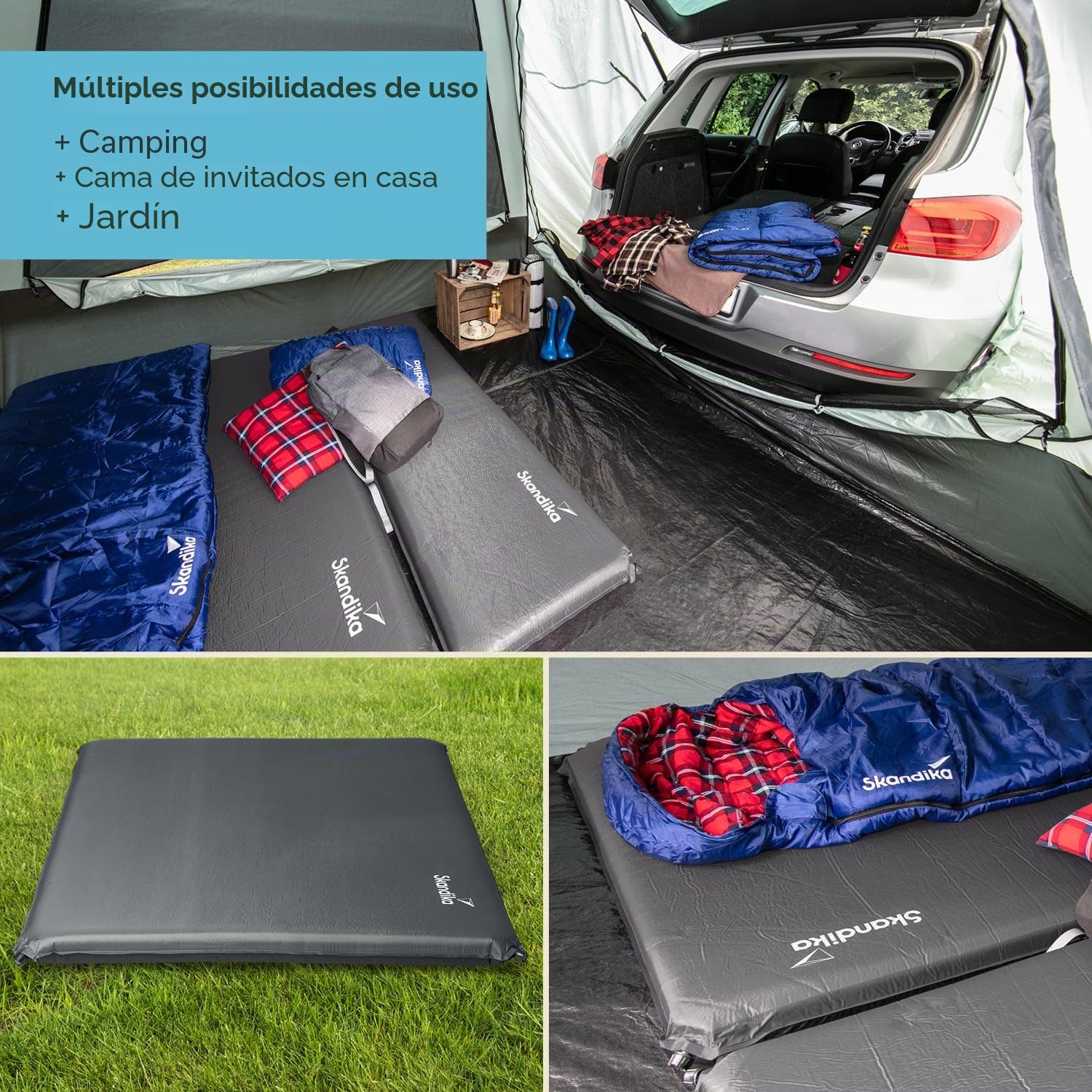 skandika Doppel-Isomatte Easy Double 198x130x10 cm