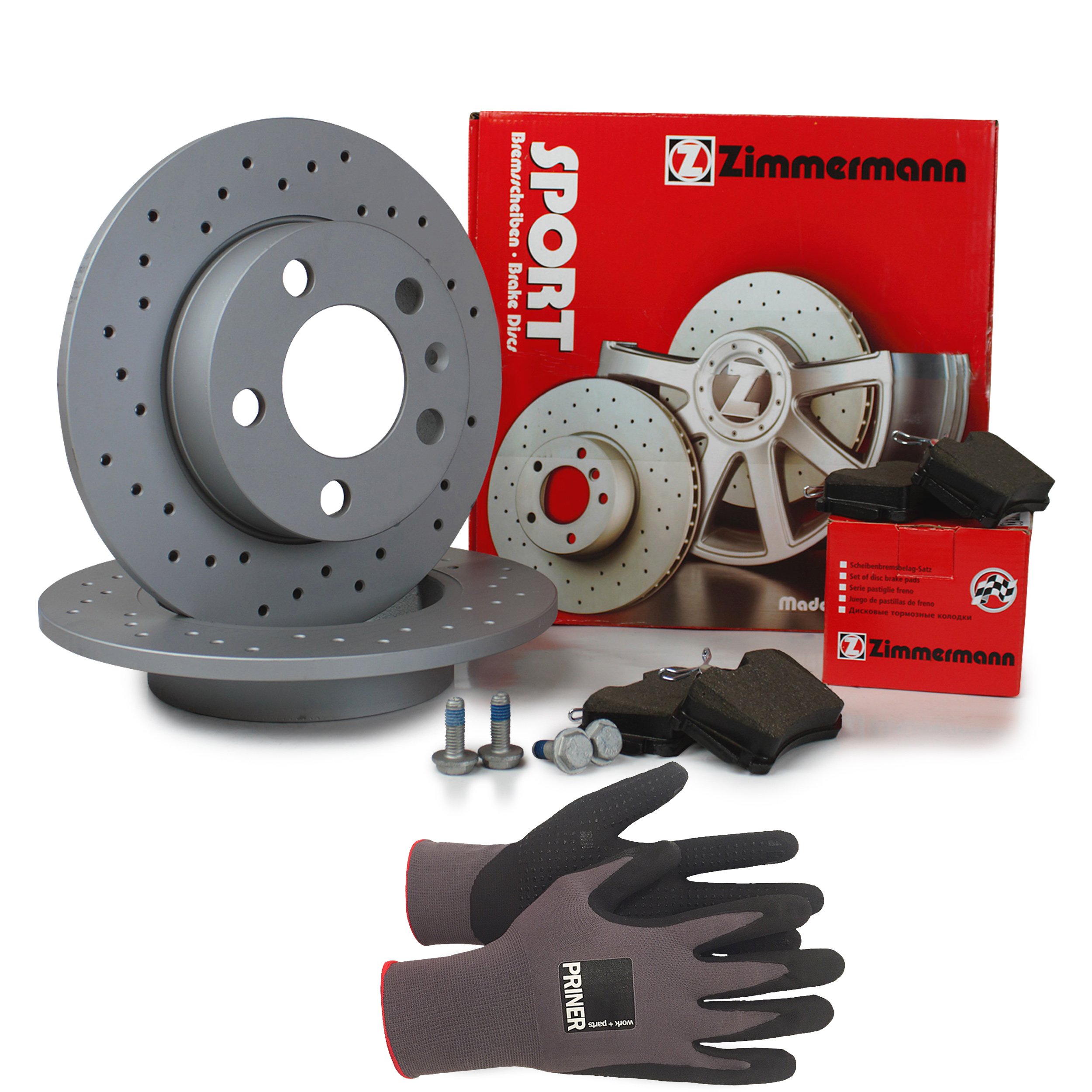 Zimmermann Bremsen Set 330 Mm + Beläge Vorne + Hinten Für BMW 5er G30 F90 G31