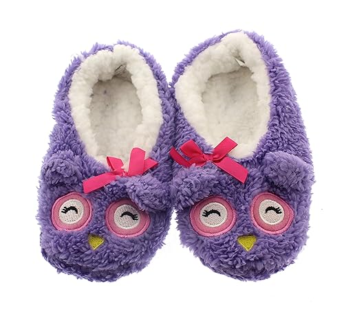 Fuzzy owl slippers Clearance
