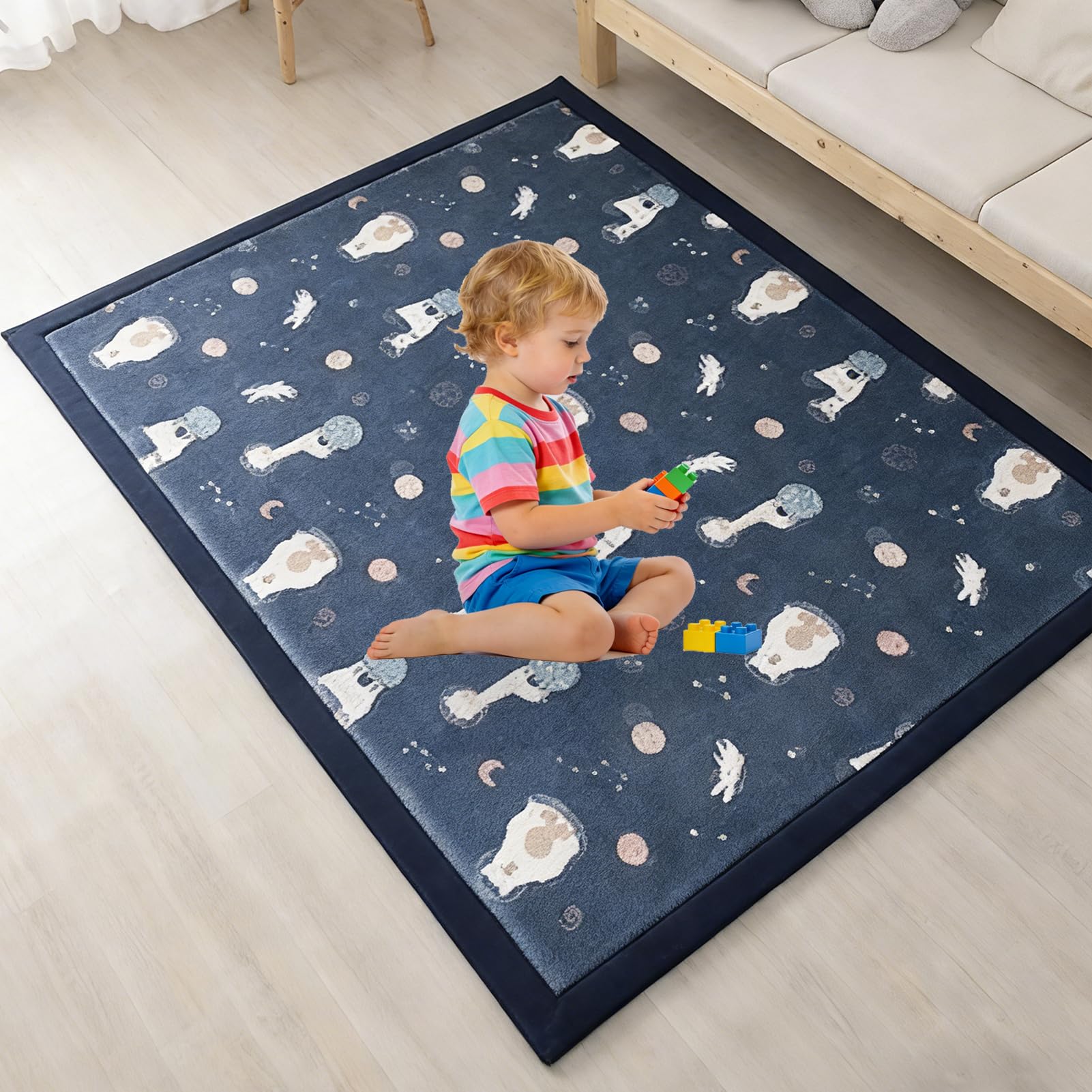 Tapis rampant pour bébé de 2 cm d'épaisseur haut de gamme et antidérapant