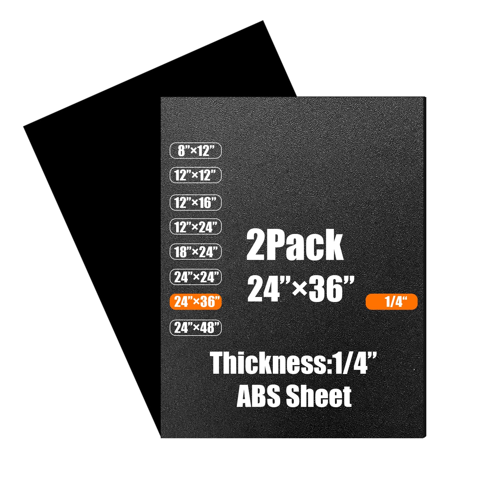 Black ABS Plastic Sheets - Heat Moldable DIY Panels -9 Black ABS Plastic Sheets - Heat Moldable DIY Panels -9