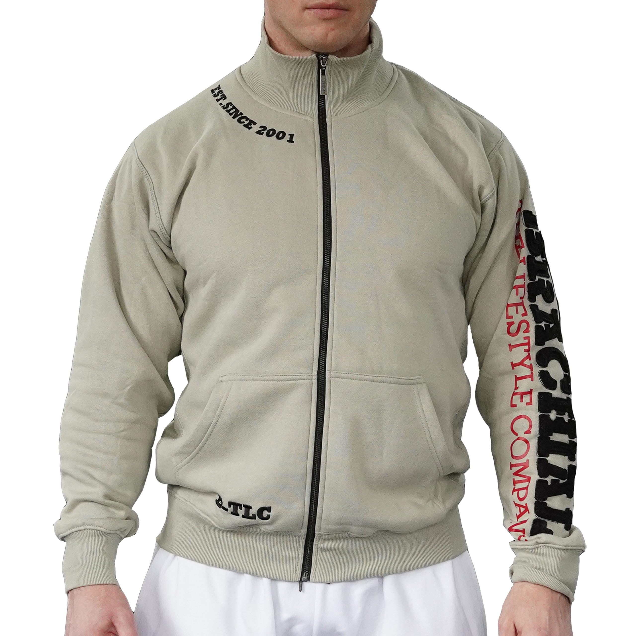 Brachial Premium Herren Sweatjacke Gym - Freizeitjacke Trainingsjacke für Bodybuilder Sportler