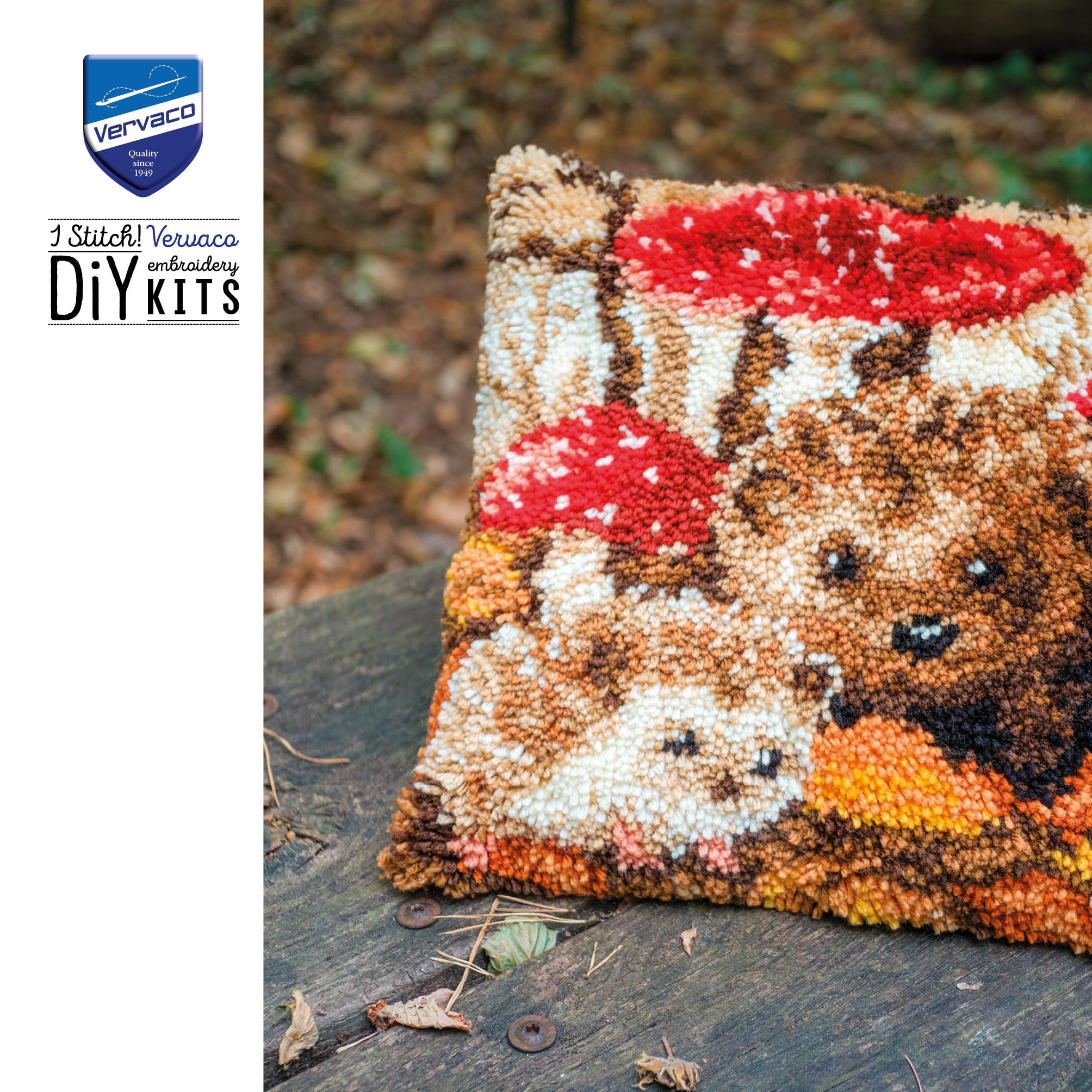 Vervaco Kit Deco Ricamo Contato RICCI Decorazione Sospesa Da Ricamare 40 x 40 cm Set Fai Da Te Creativo Adulti Ricamo Casa Decorazioni Accessori Per Lavoretti Creativi