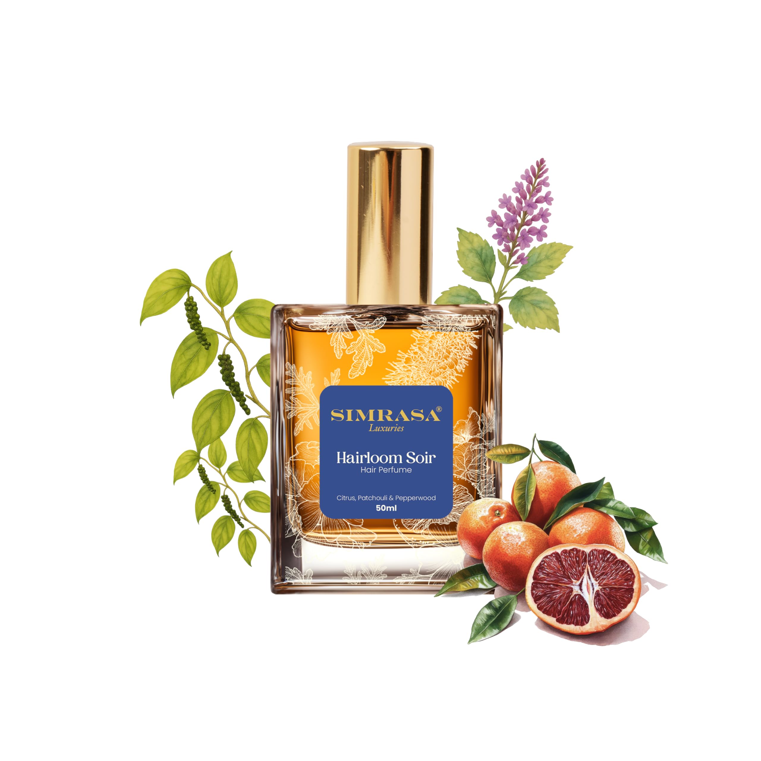 Simrasa Luxuries HAIRLOOM SOIR Evening Hair Perfume (Luxury Hair Perfume- Aqua, Fragrance, Hibiscus Extract)-picture-31