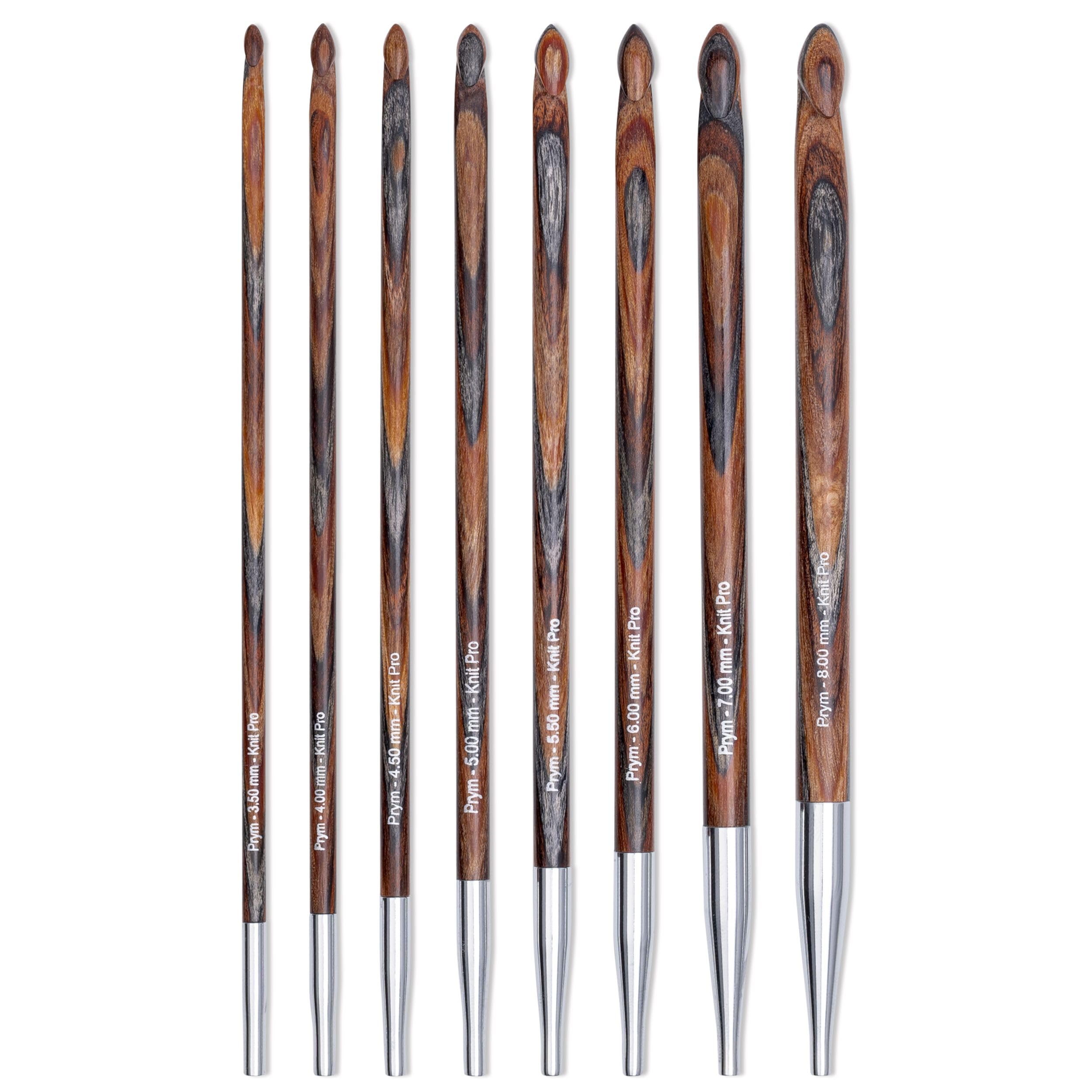 Prym 223811 Tunesische Häkelnadeln Set Natural senf 3,5-8