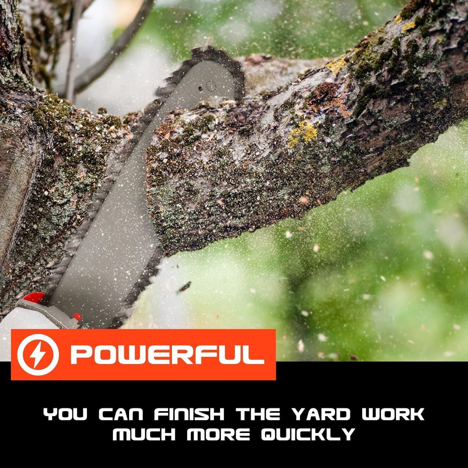 Homdox 58 CC Pole Saw Gas Powered - 2-Cycle Gas Pole Saws, Total Reach 16 Foot, Gas Pole Saws for Tree Trimming, 11.5" Guide Bar, Red Upgrade