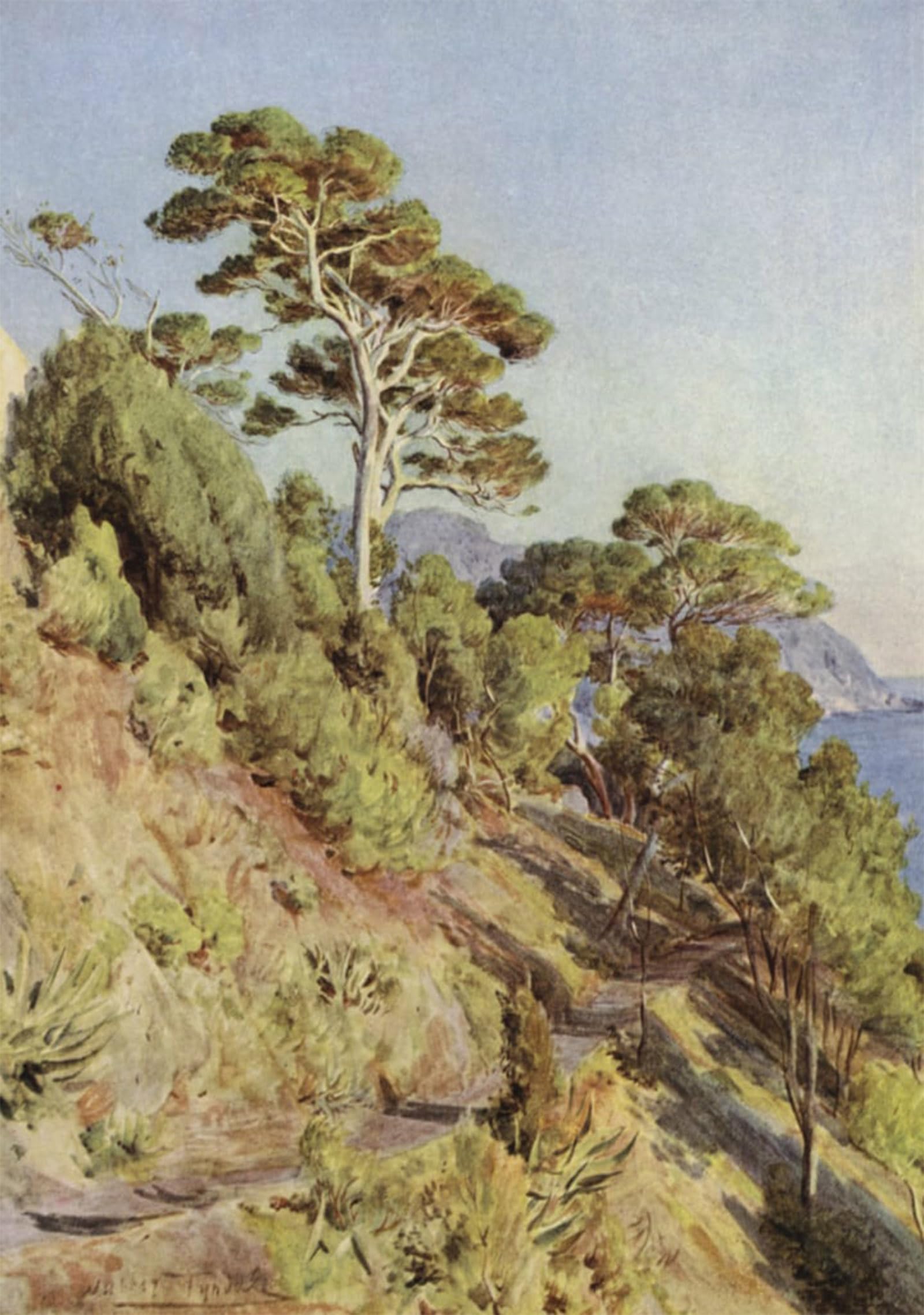 ARTXLXXBN Famous Painting Canvas Artwork Graffiti Print Villa Pumaestri Levante by Walter Frederick Roofe Tyndale Portrait Canvas Image for Home Decor 60x90cm