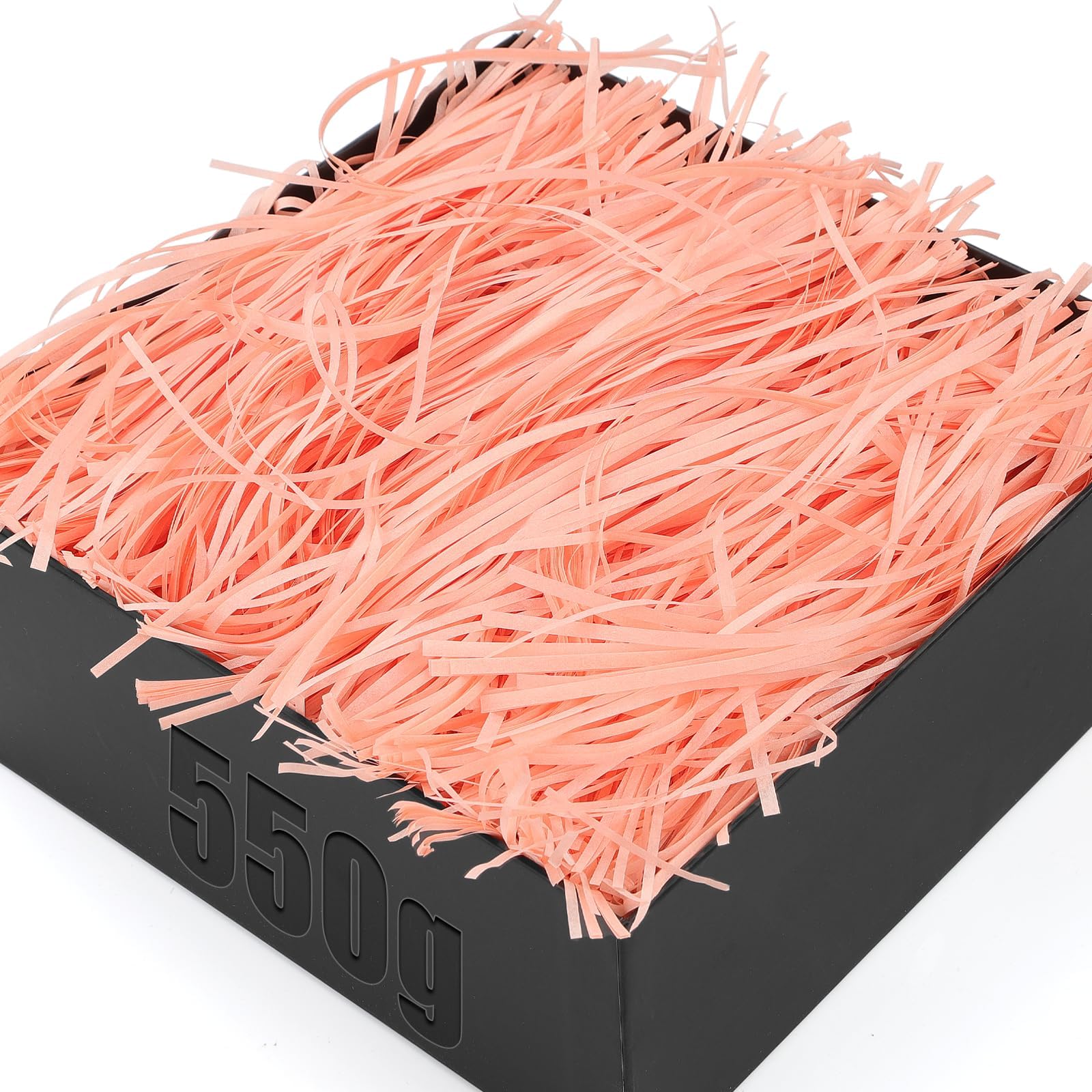 TXXATX 550g Shredded Tissue Paper Flesh Pink Shredded Paper for Gift Boxes Hamper Filling Soft Tissue Paper Shredded for Packaging Filler Hamper Gift Box Basket Stuffing Party Wedding Festival