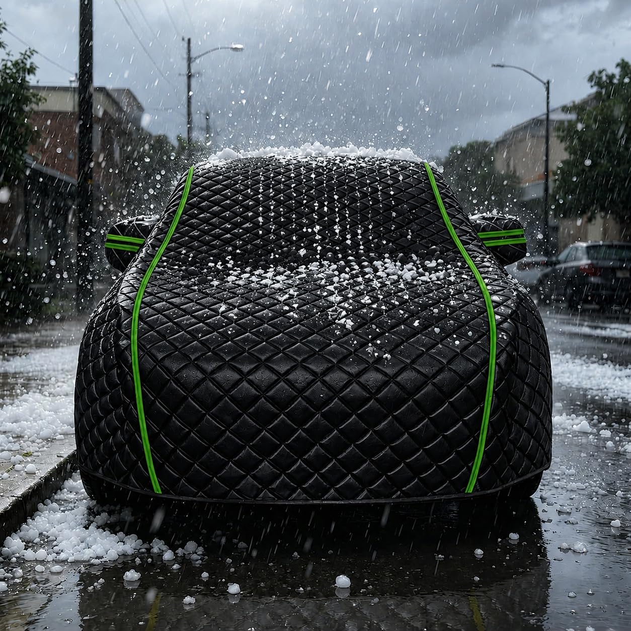 Telo Copriauto Antigrandine per Kia XCeed (2019-2026),Telo Grandine Auto,Impermeabile Antivento, Protezione Dal Sole E Dalla Polvere,Rivestimento Interno in Cotone k22qz