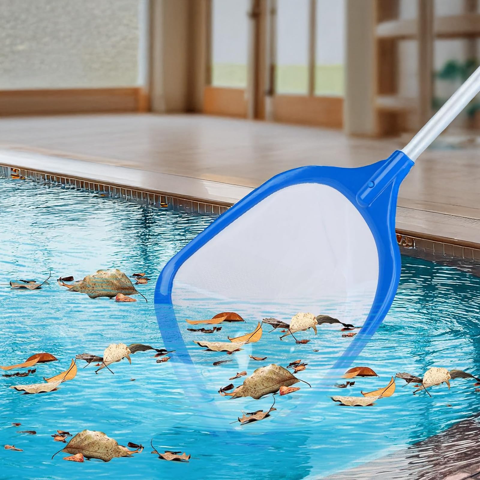 Red Para Piscina Con Mango – Malla Fina De 11 Cm De Profundidad, Captura Hojas E Insectos, Apta Para Spas Y Estanques