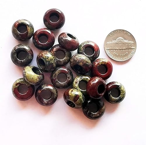 Miniatura 7 de Bacatgem 15 cuentas de piedra suelta de obsidiana negra natural, cristales y piedras curativas, 0.236 pulgadas (0.236 in) para bricolaje