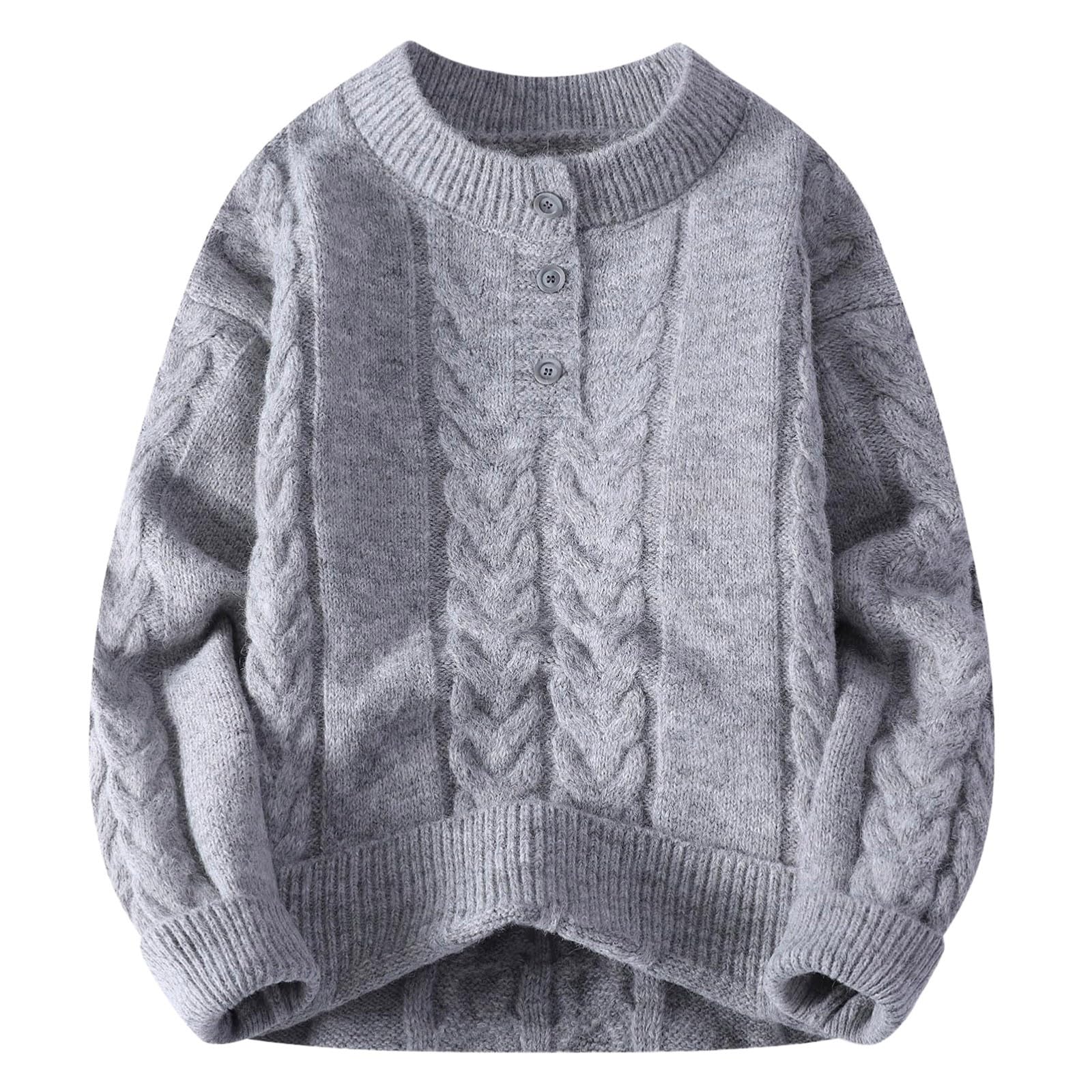 Maglione Lavorato a Maglia, Maglione Casual, Manica Lunga, Top Invernale per Un Abbigliamento Quotidiano Elegante