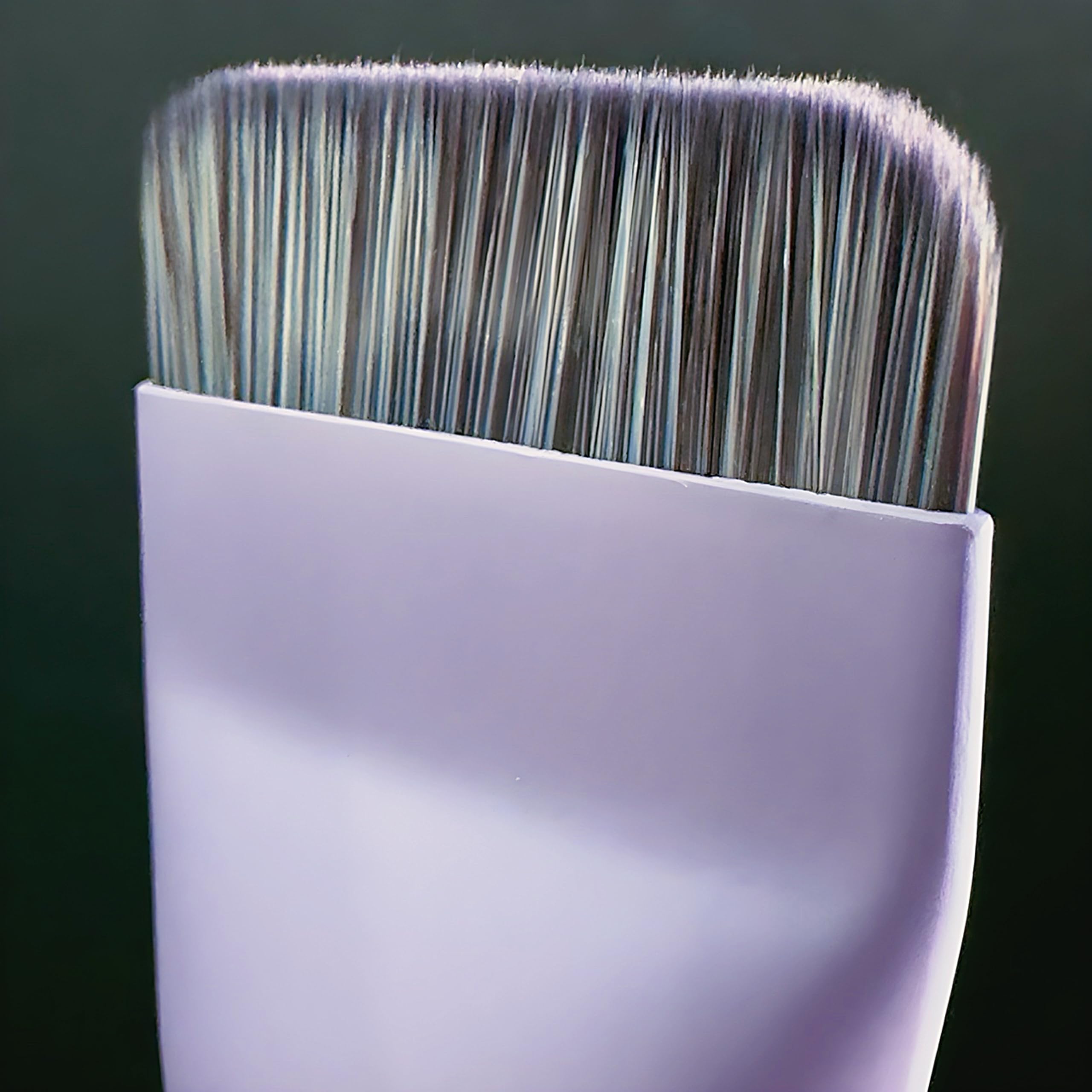 Professional Makeup Brush Set, 6-Piece Face Kit with Foundation Brush, Blender Sponge, Spatula, Mixing Palette, Purple - Image 3