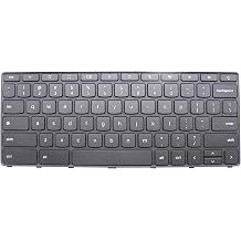 Laptop Gray USA English 74 Key Non_Backlight Keyboard Replacement for Lenovo 100e Chromebook Gen 4 MediaTek 82W0 82W1 Intel 83G8 83G9 5N21L43950 5N21L43957 5N21L43911 SN21K1671 Power Key