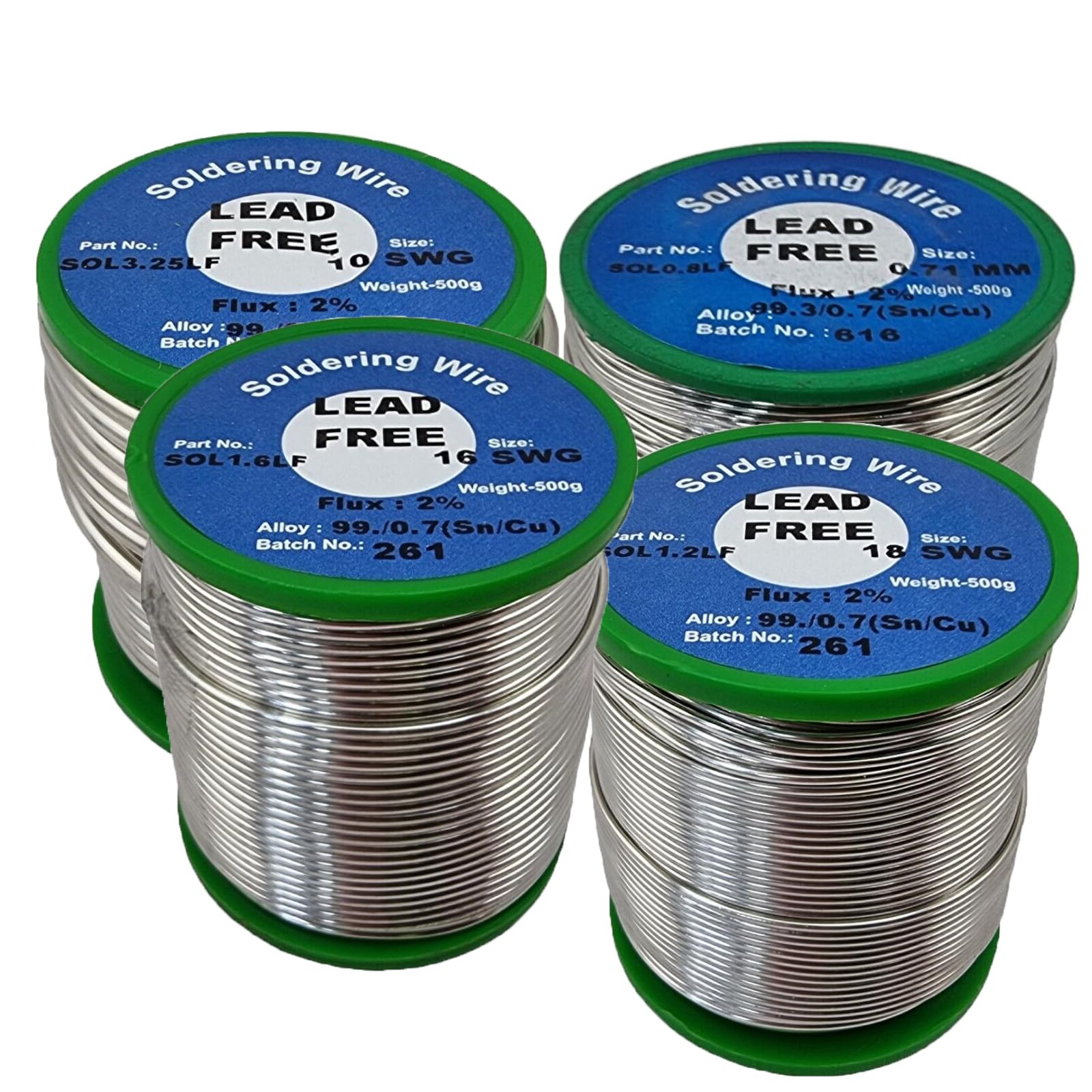 Lead Free Rosin Core Loose Solder Wire for Electrical Soldering, Content 2.0% Solder Flux Sn99.3 Cu0.7 Electronic Soldering Components Repair (Length: 5M, 3.25mm)
