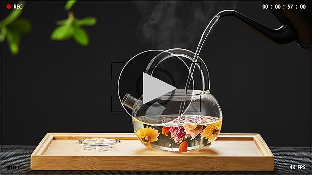 Amazon | ポカロティー 透明丸型ティーポット 耐熱ガラス急須