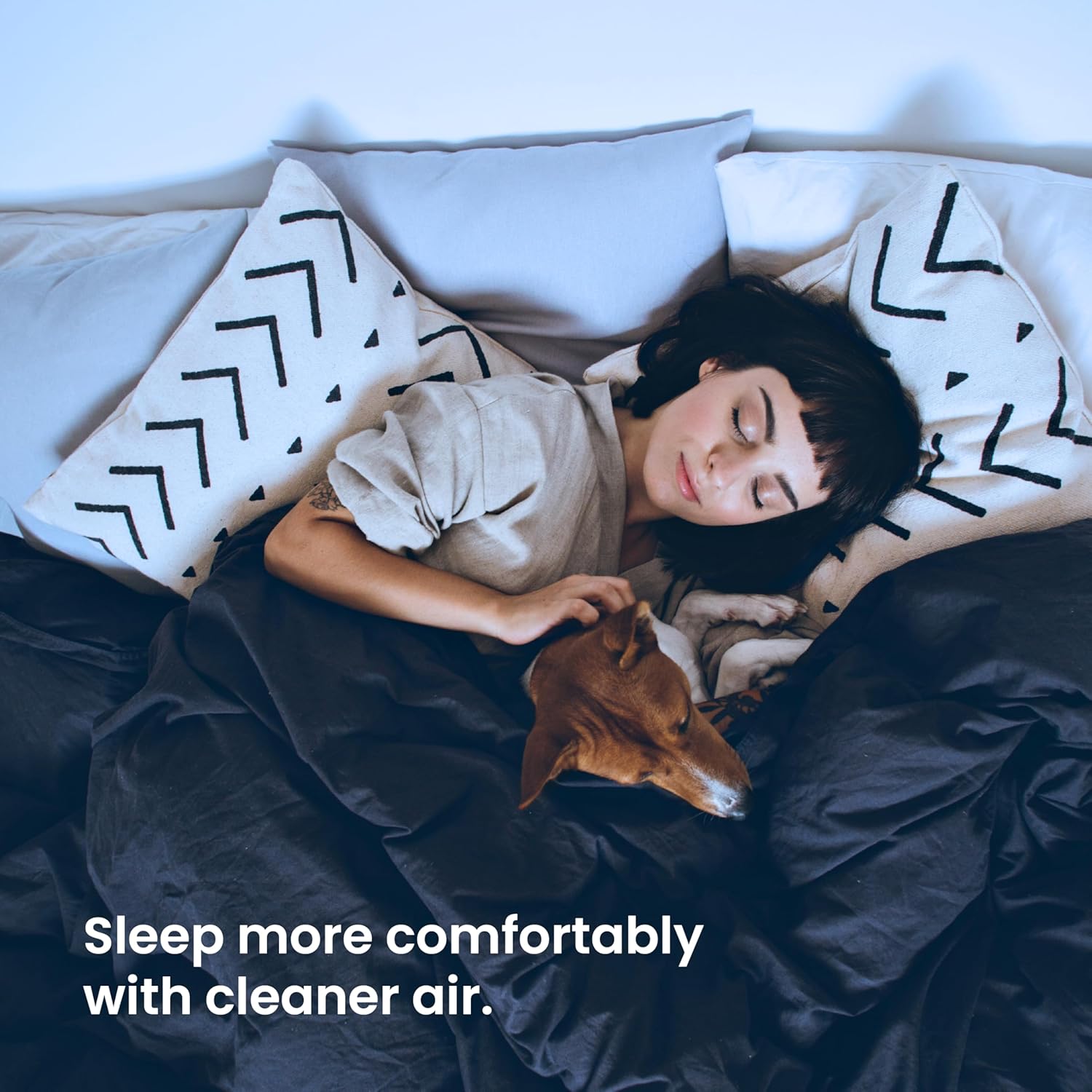 AprilAire AP09550V Smart Air Purifier and Quality Monitor, Sleep+Productivity+Performance, HEPA Filter, for Home Large Room up to 495 sq. ft.